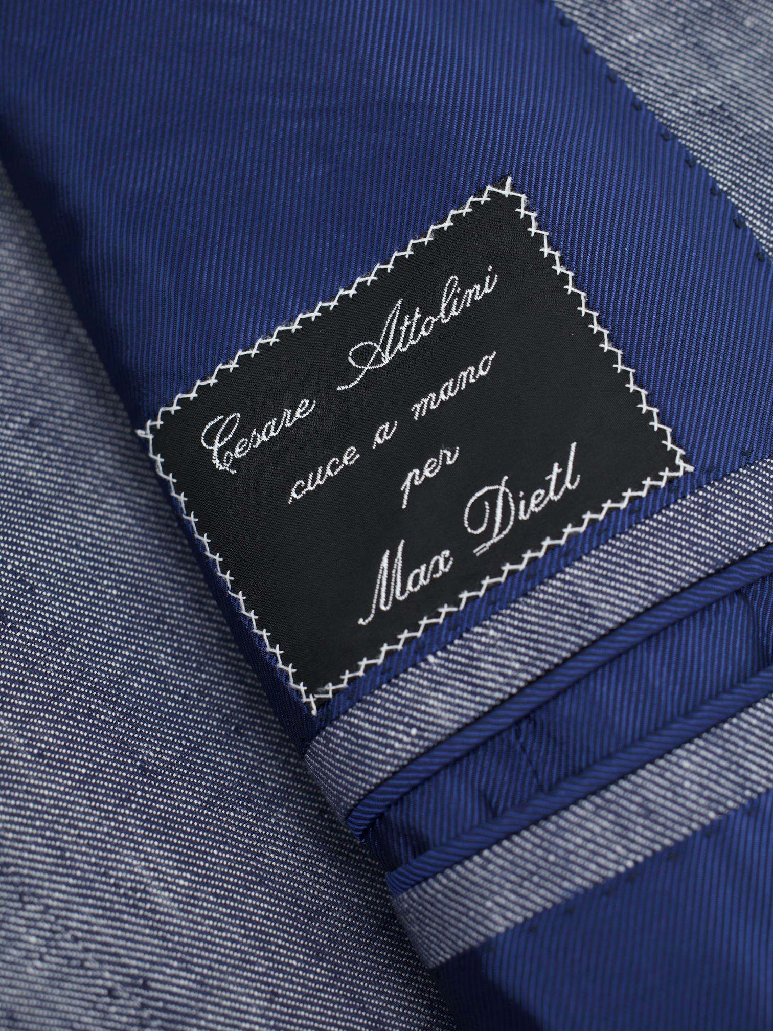 Cesare Attolini Steel Blue Pure-Linen Twill Summer Jacket