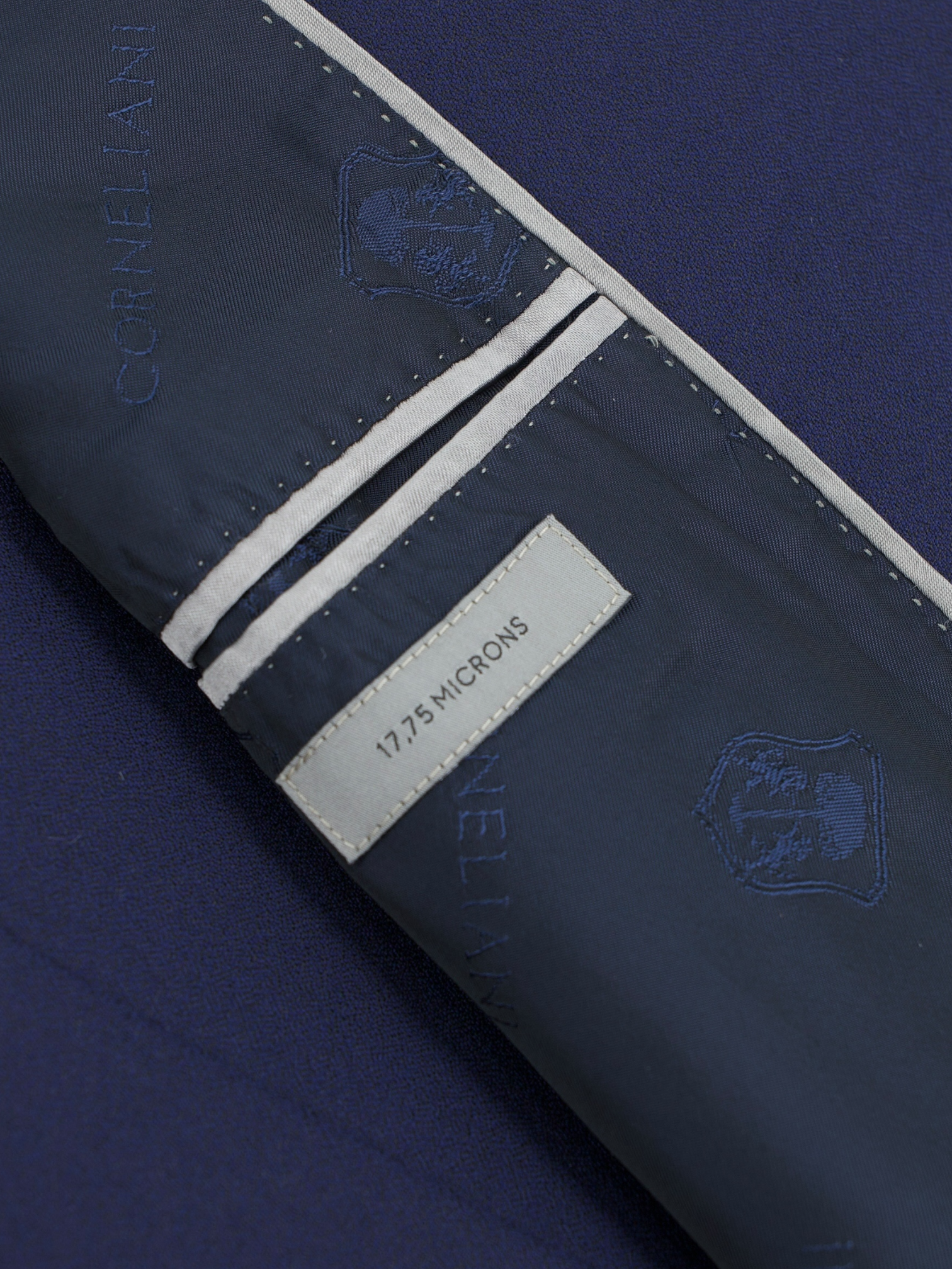 Corneliani Dark Blue 3-Piece Super 120's Wool Wedding Suit