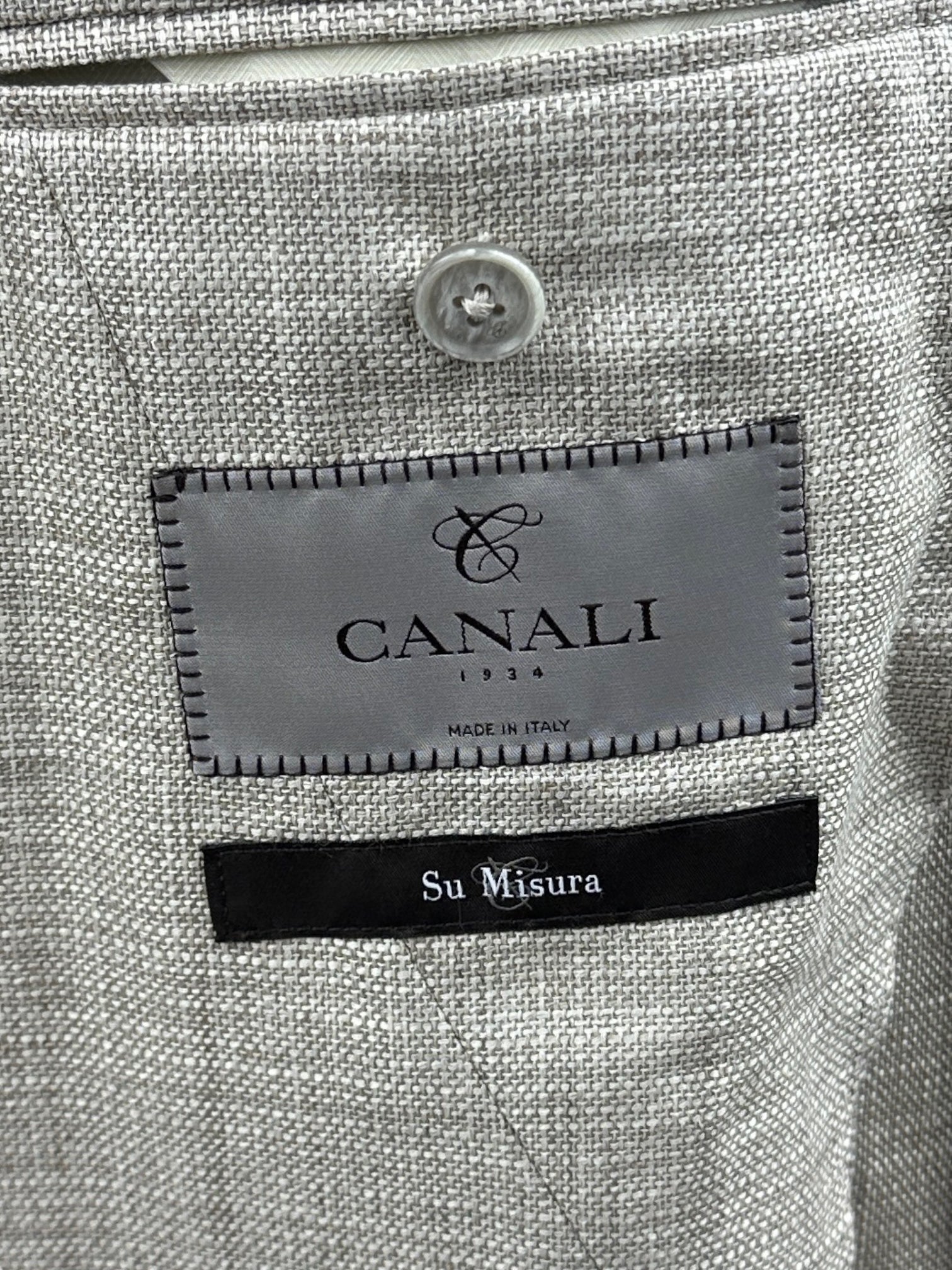 Canali Sand Wool, Linen & Silk Jacket