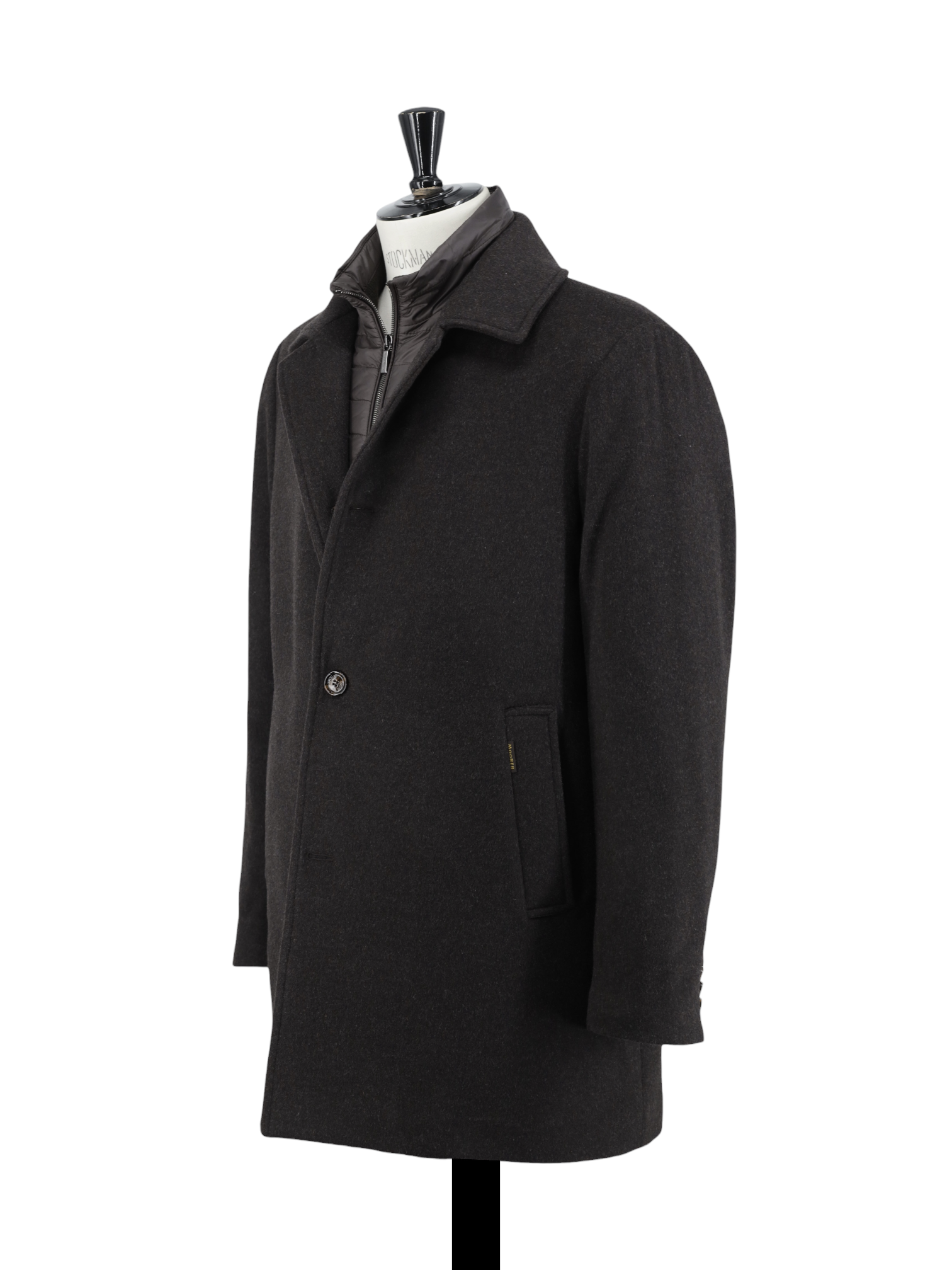 MooRER Dark Brown Wool & Cashmere Winter "Monferrato" Coat