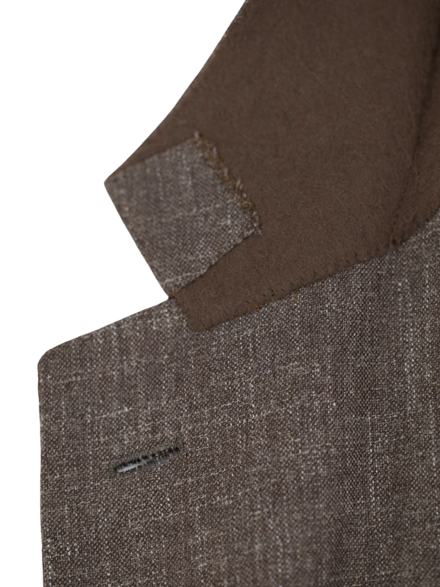 Kiton Brown Cashmere, Silk & Linen Melange Summer Suit