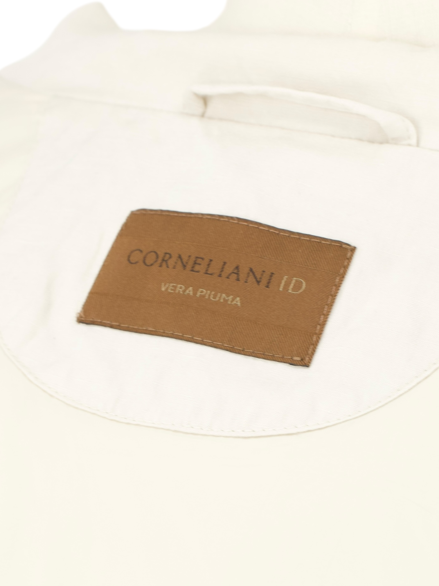 Corneliani Beige Linen & Silk "Vera Piuma" Padded Vest
