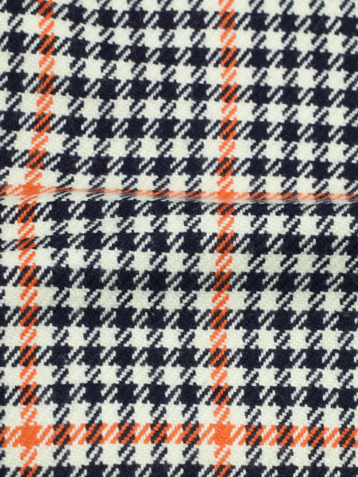 Cesare Attolini White & Orange Pure Cashmere Tartan Check Jacket
