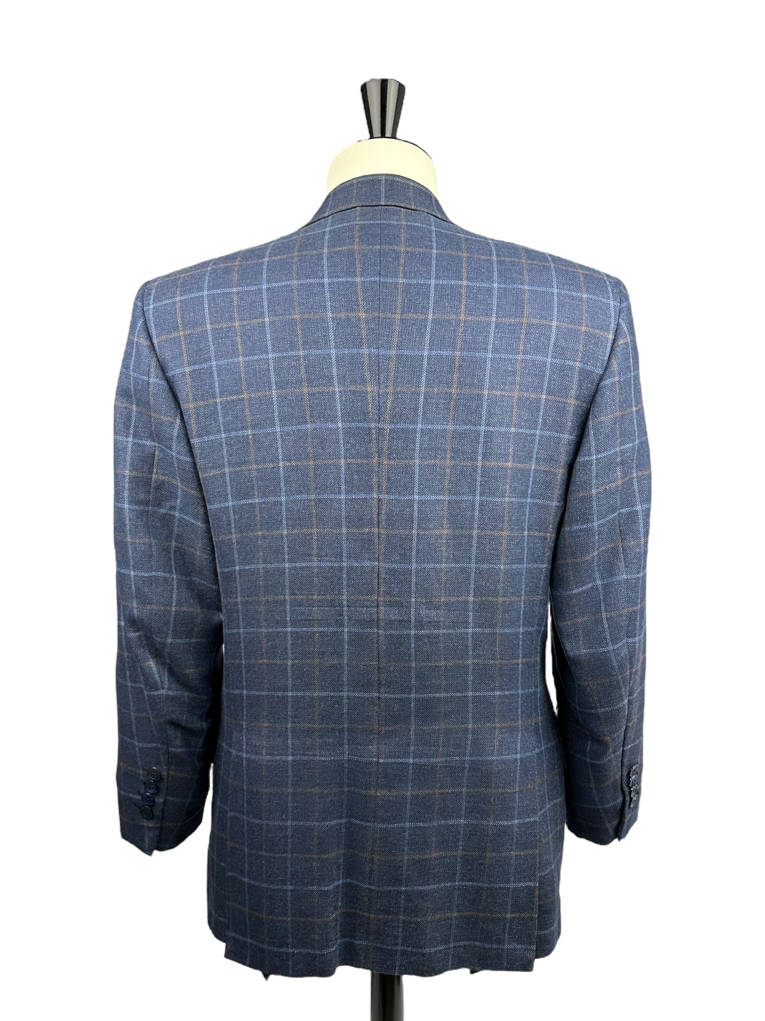 Brioni Blue Super 150's Windowpane Blazer
