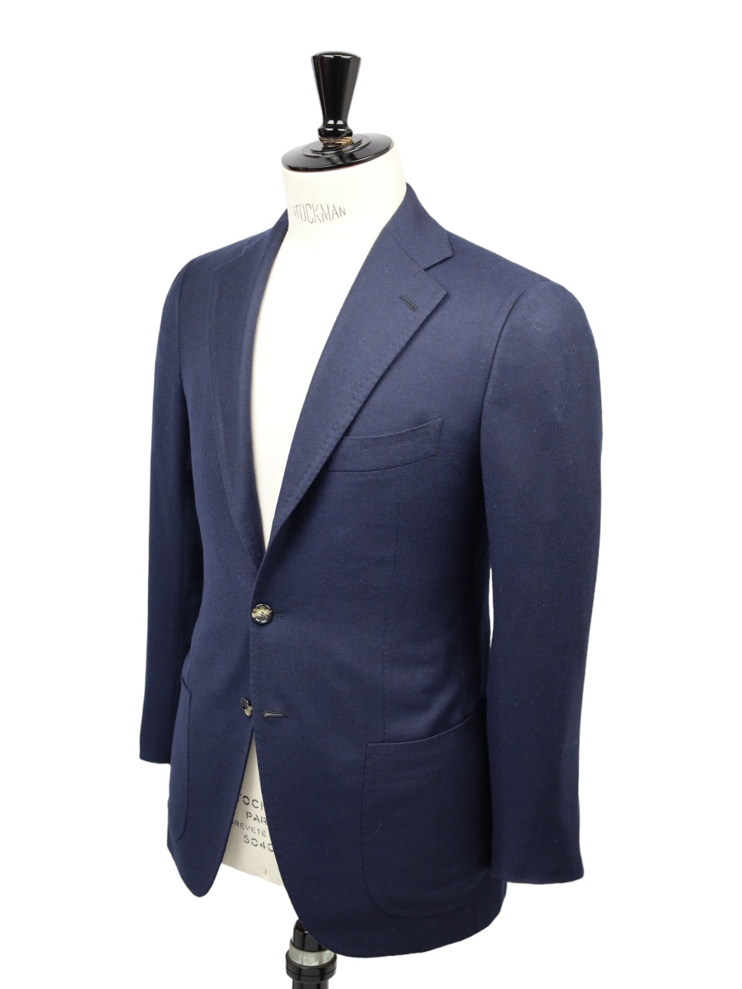 Cesare Attolini Navy Flannel Wool & Cashmere Jacket