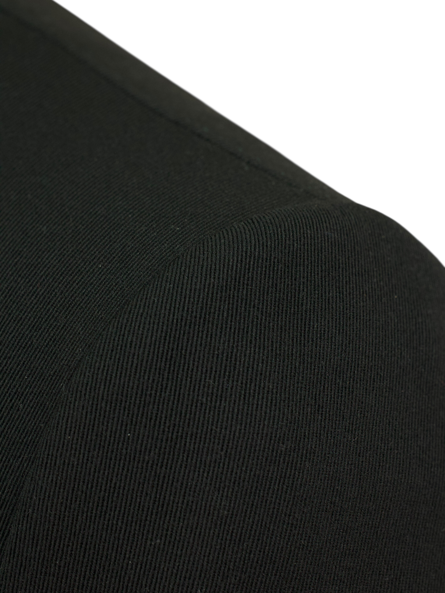 Cesare Attolini Black Wool & Cotton Gabardine-Twill Covert Coat