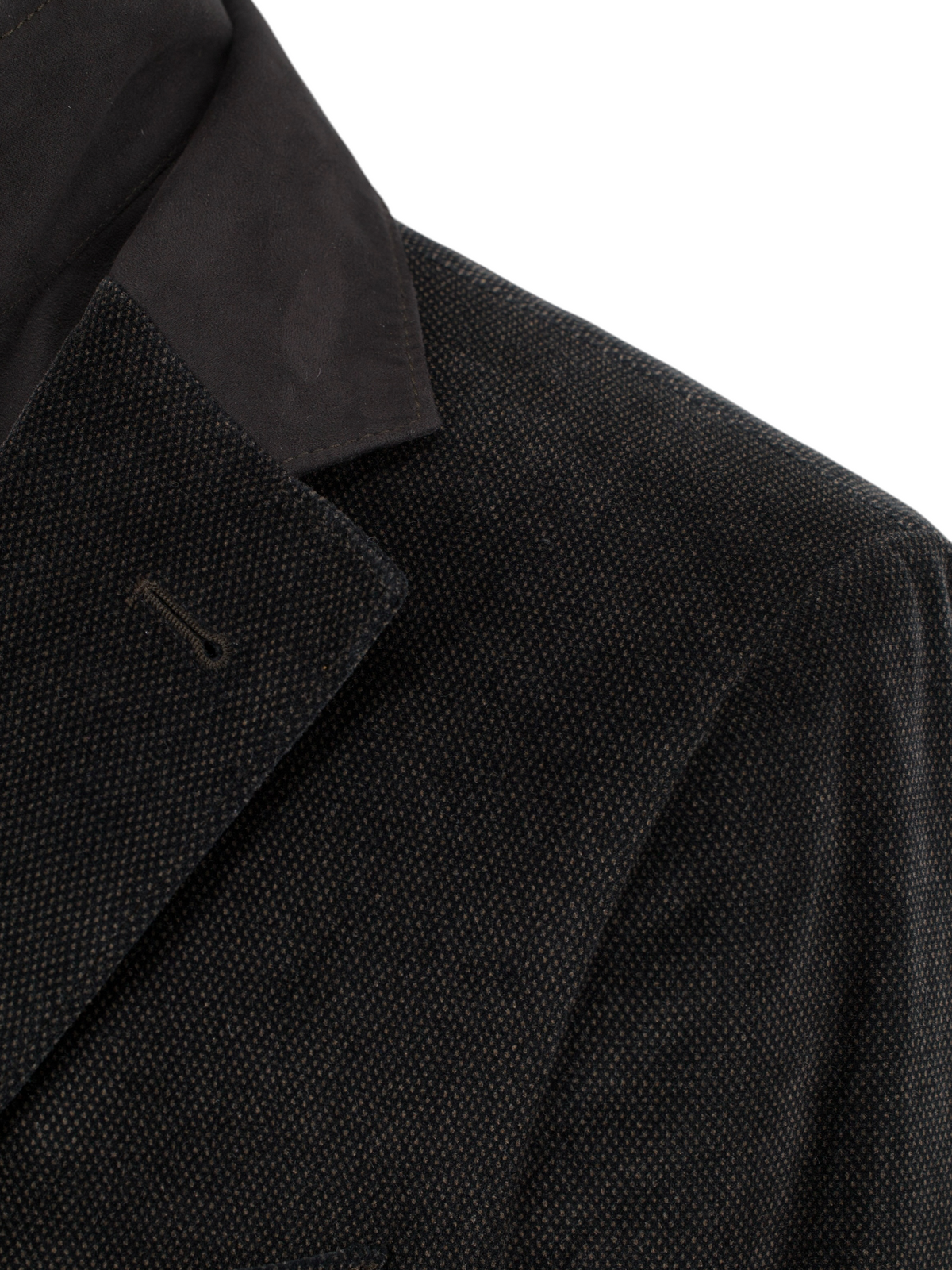 Corneliani Dark Taupe Cotton-Stretch Moleskin Pinpoint Vespa Jacket