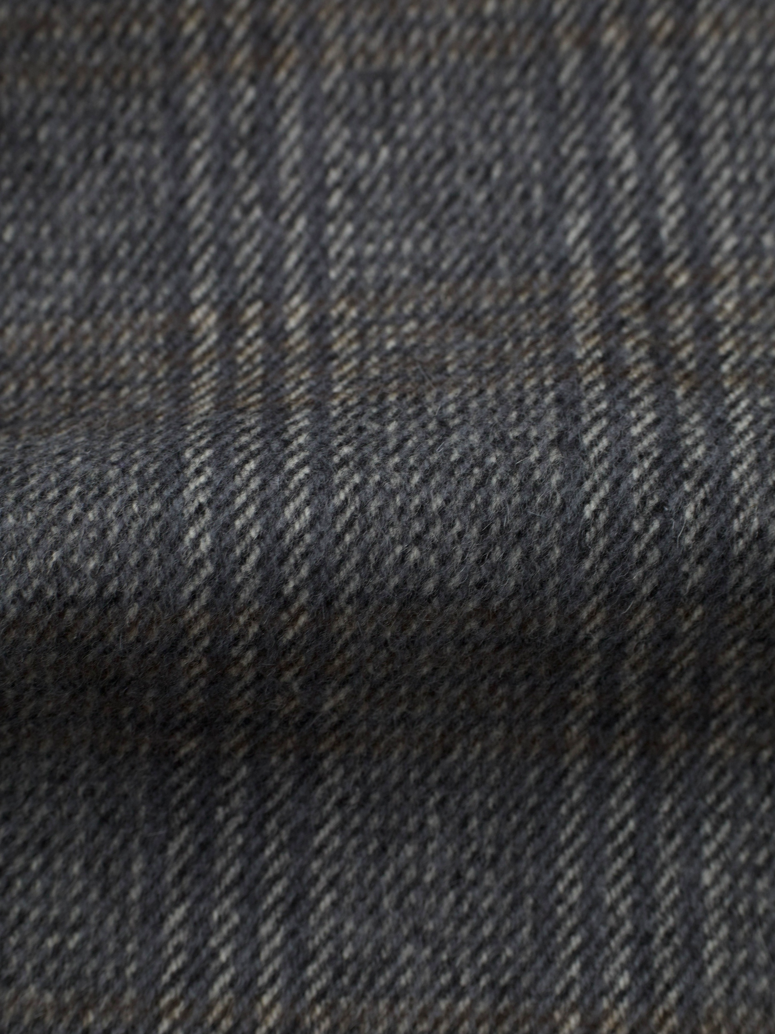 Z-Zegna Grey & Taupe Wool & Angora Checkered Jacket