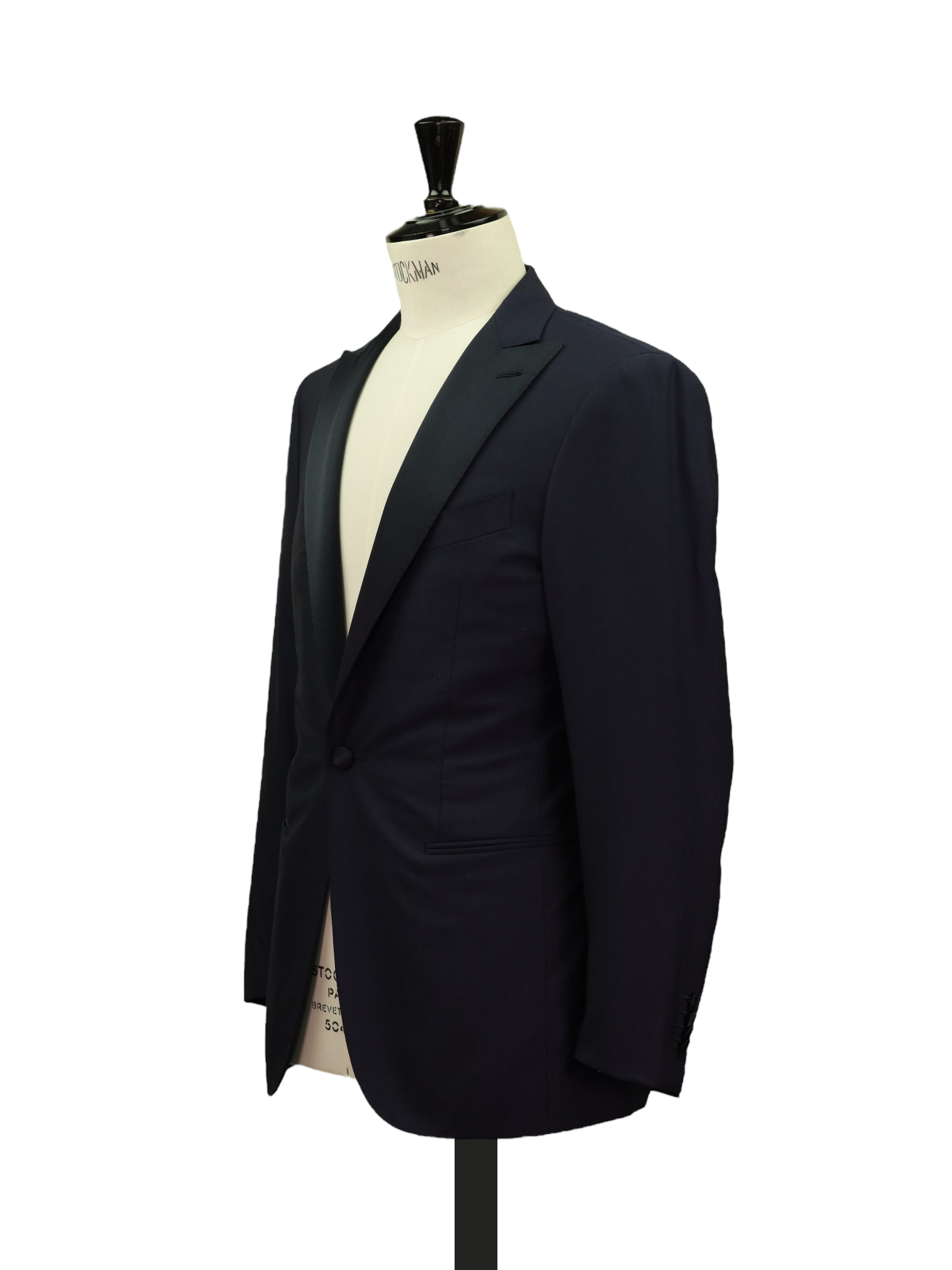 Caruso Navy Super 130's "Connoisseur" Black Tie Tuxedo