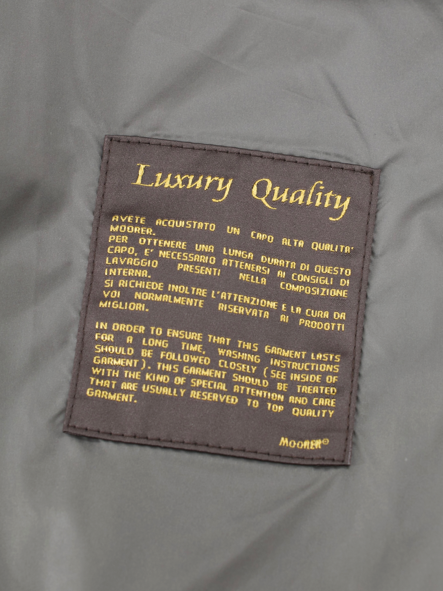 MooRER Warm Grey Waterrepellent "Vittor-TJ" Carcoat