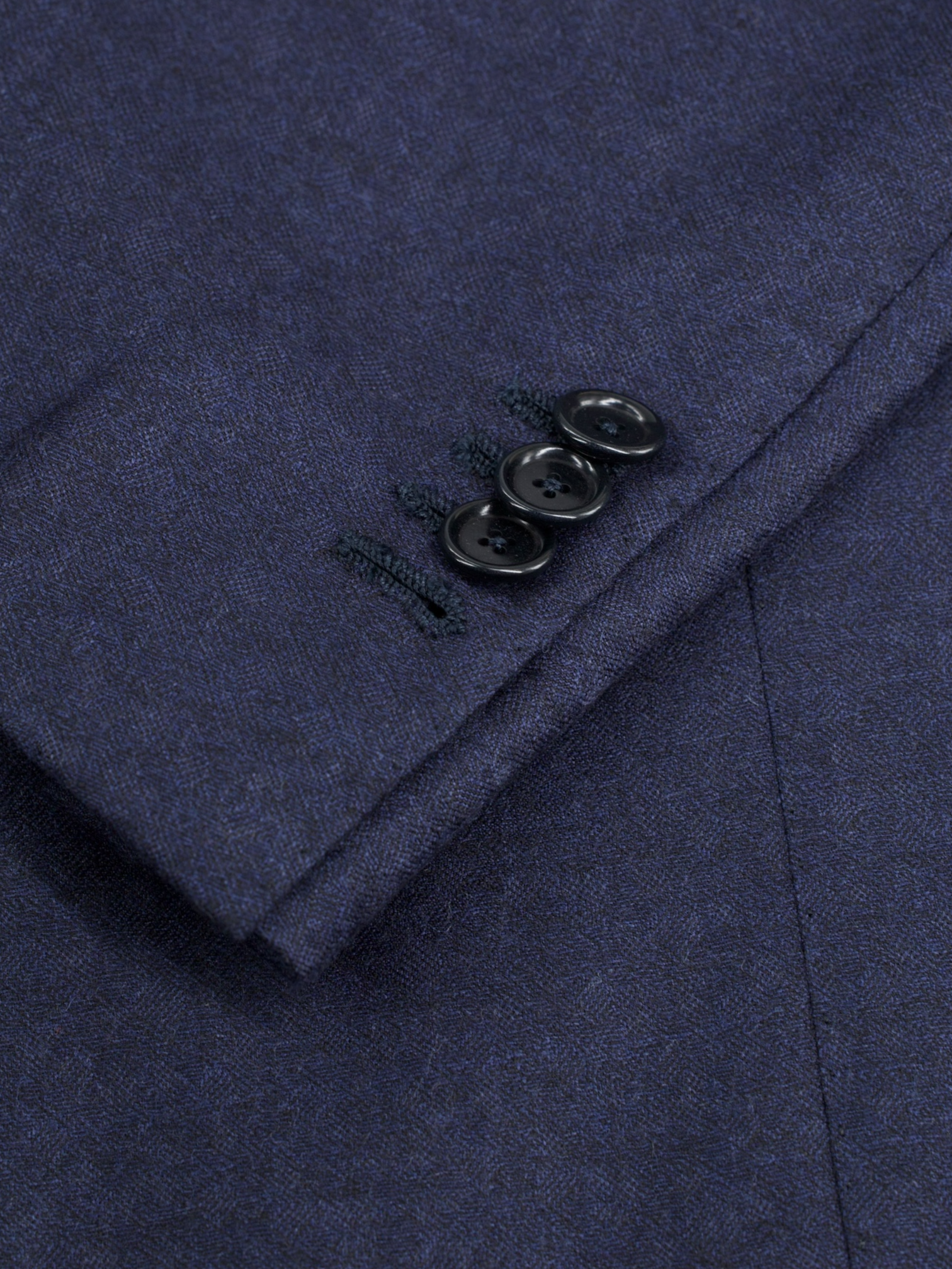 Cesare Attolini Navy Pure Wool Shadow-Dot Jacket