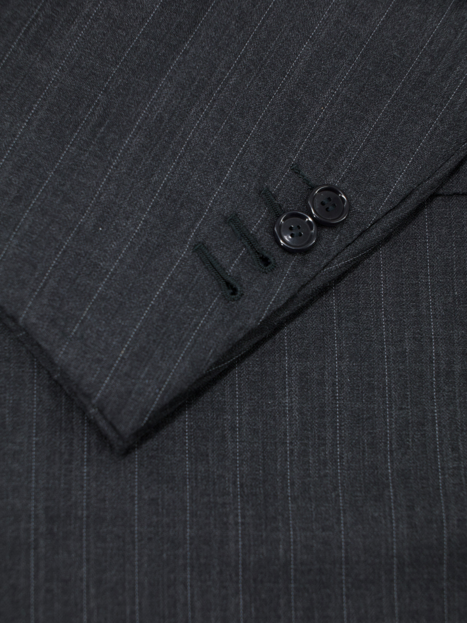 Cesare Attolini Vintage Grey Wool & Cashmere Multi-Pinstripe Suit