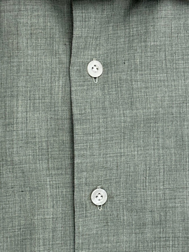 Fray Sage Green Cotton Shirt