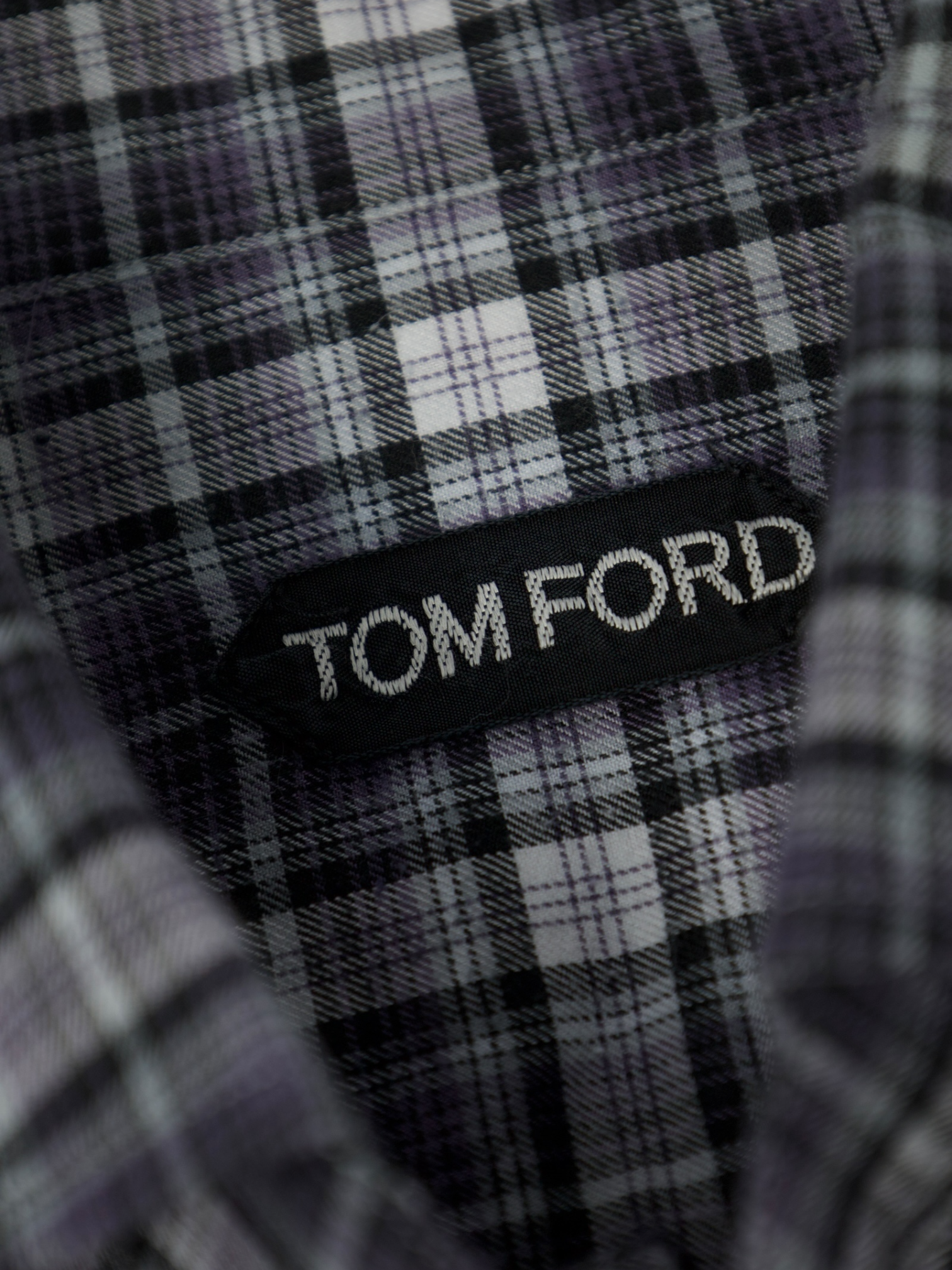 Tom Ford Grey Flannel Check Over Shirt