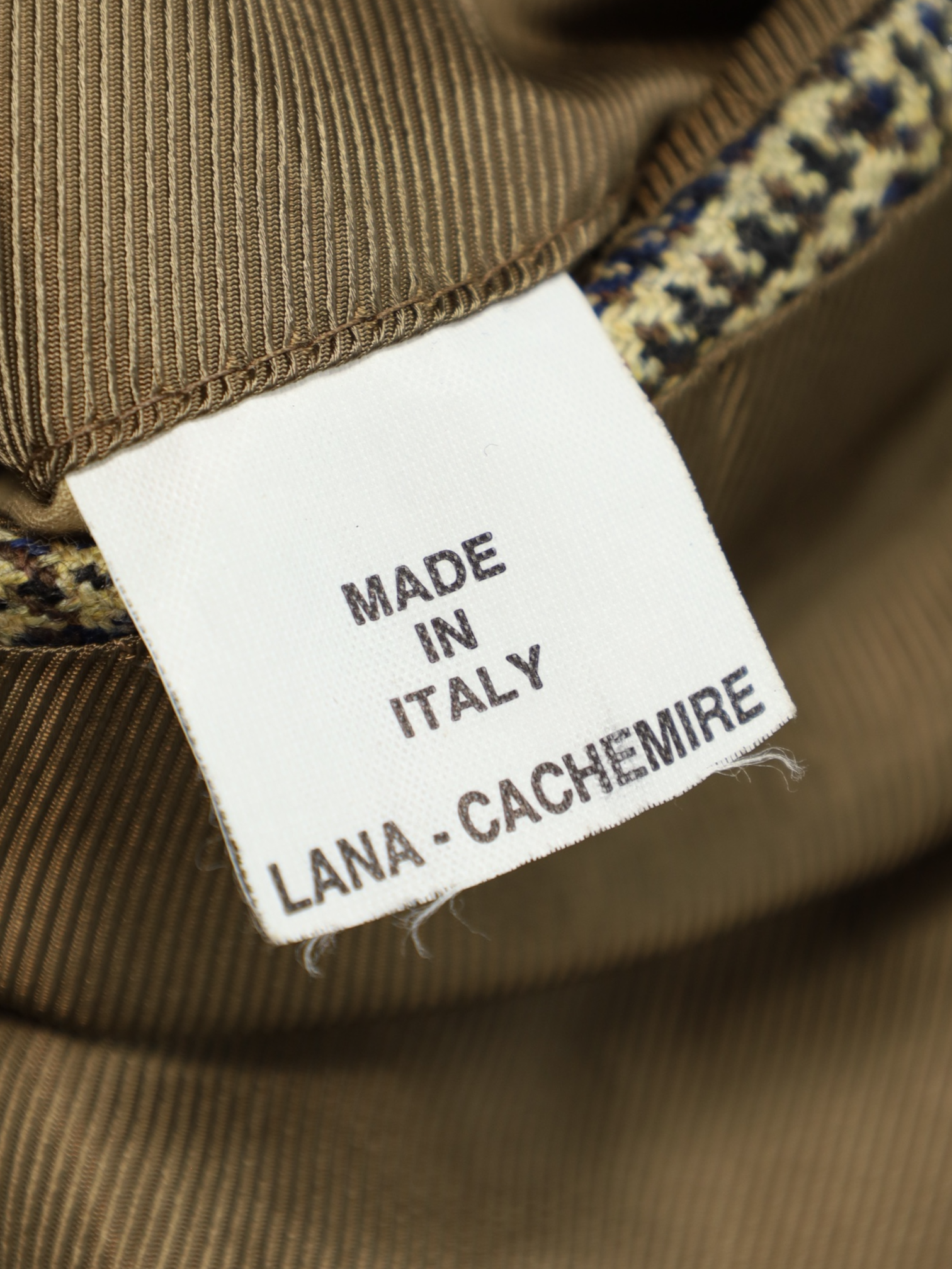 Orazio Luciano Light Brown Wool & Cashmere Prince of Wales Check Blazer