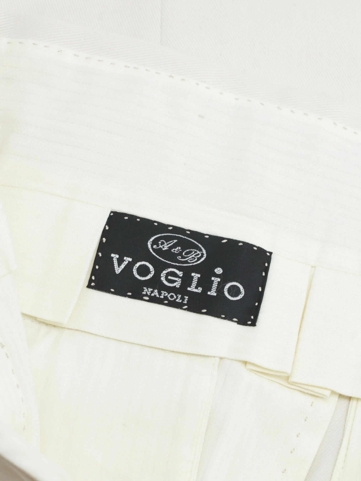 Sartoria Voglio Ecru Heavyweight Cotton-Twill Sartorial Trousers