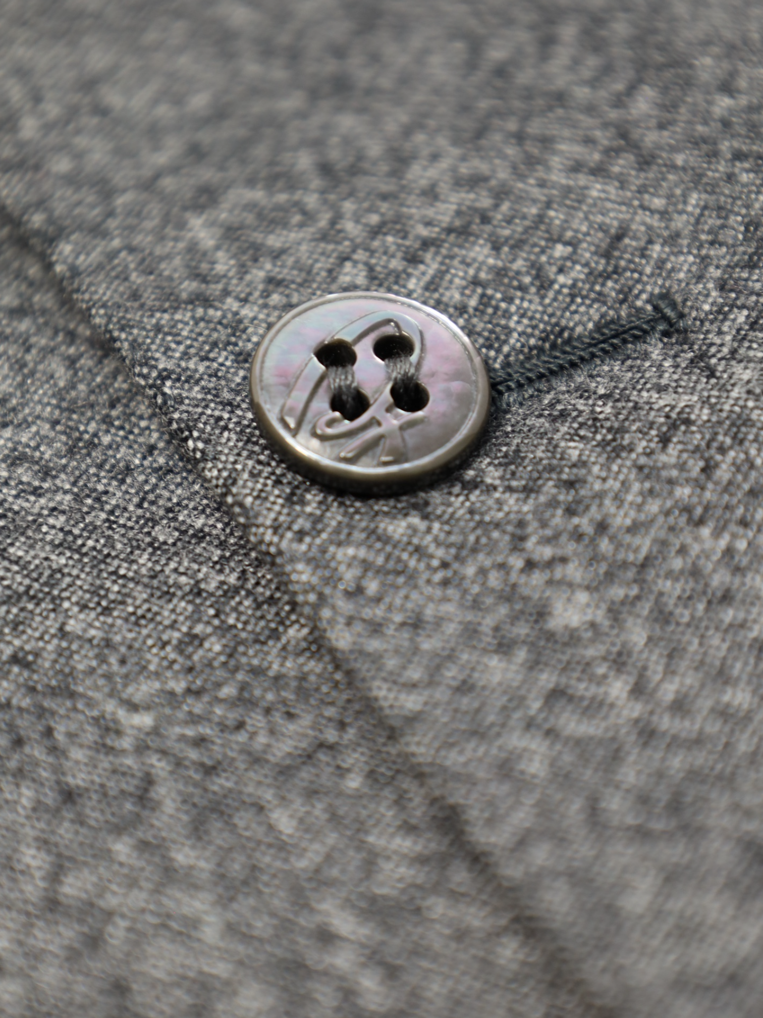 Brioni Grey Cashmere & Silk Double Breasted Waistcoat