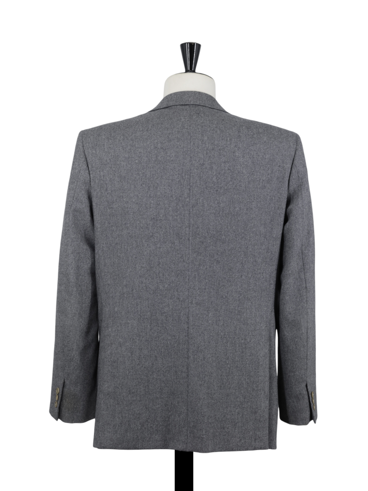 Brioni Grey Vintage Double-Breasted Wool-Flannel Roman-Style Jacket