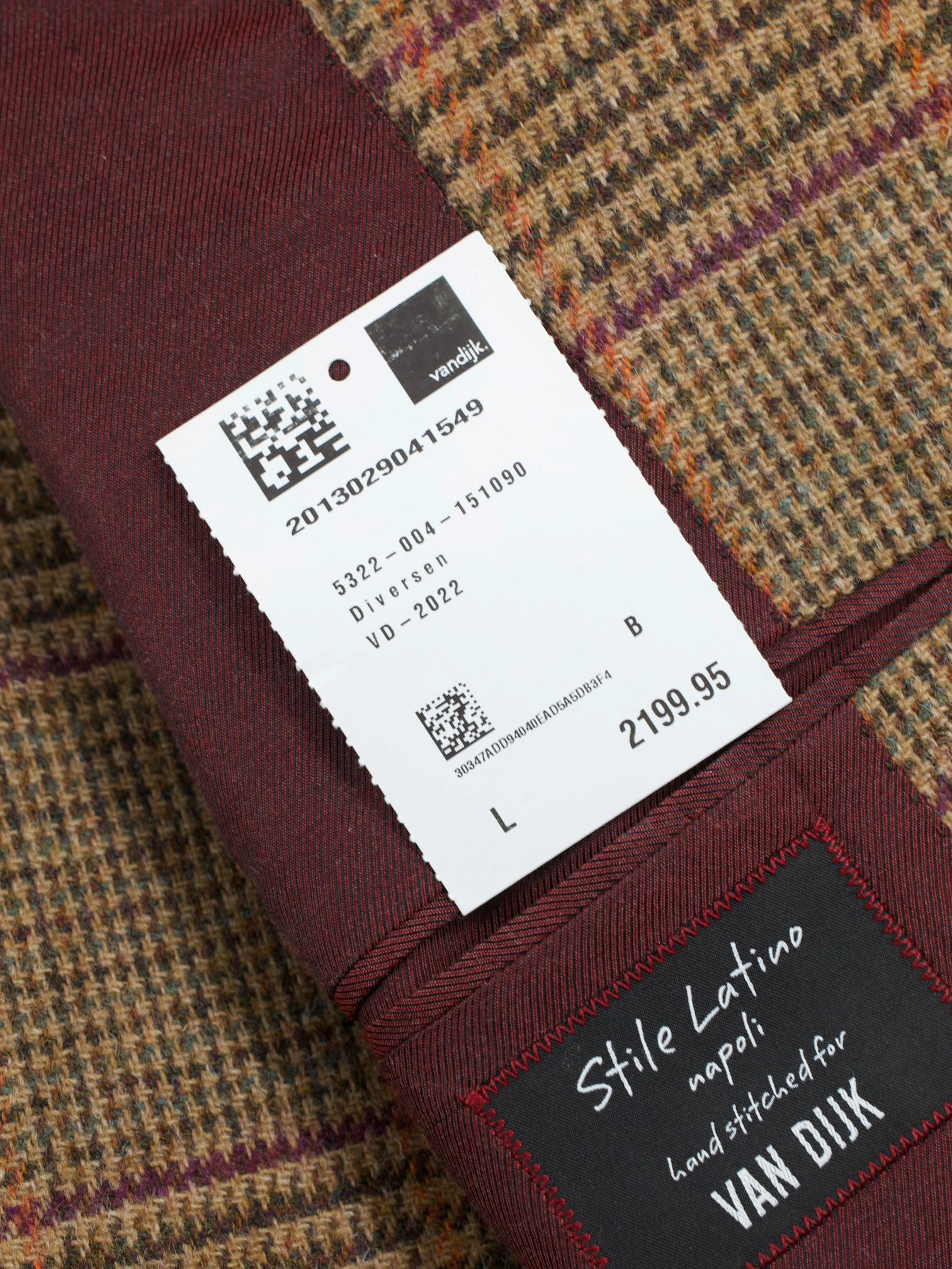 Stile Latino Brown & Multicolor Prince of Wales Goodwood-Style Tweed Jacket