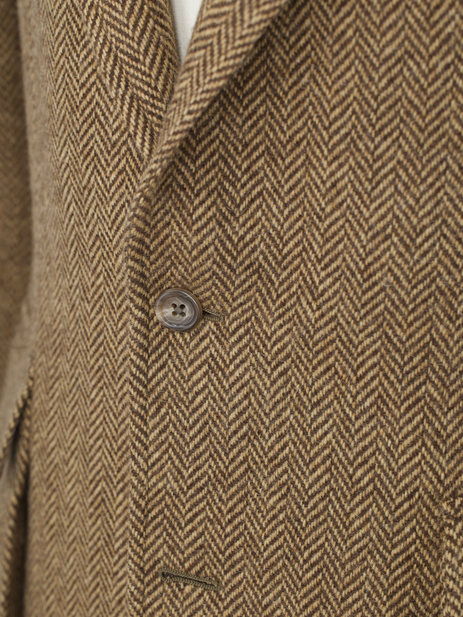 Ralph Lauren Brown Shetland-Tweed Herringbone "RL69" Jacket
