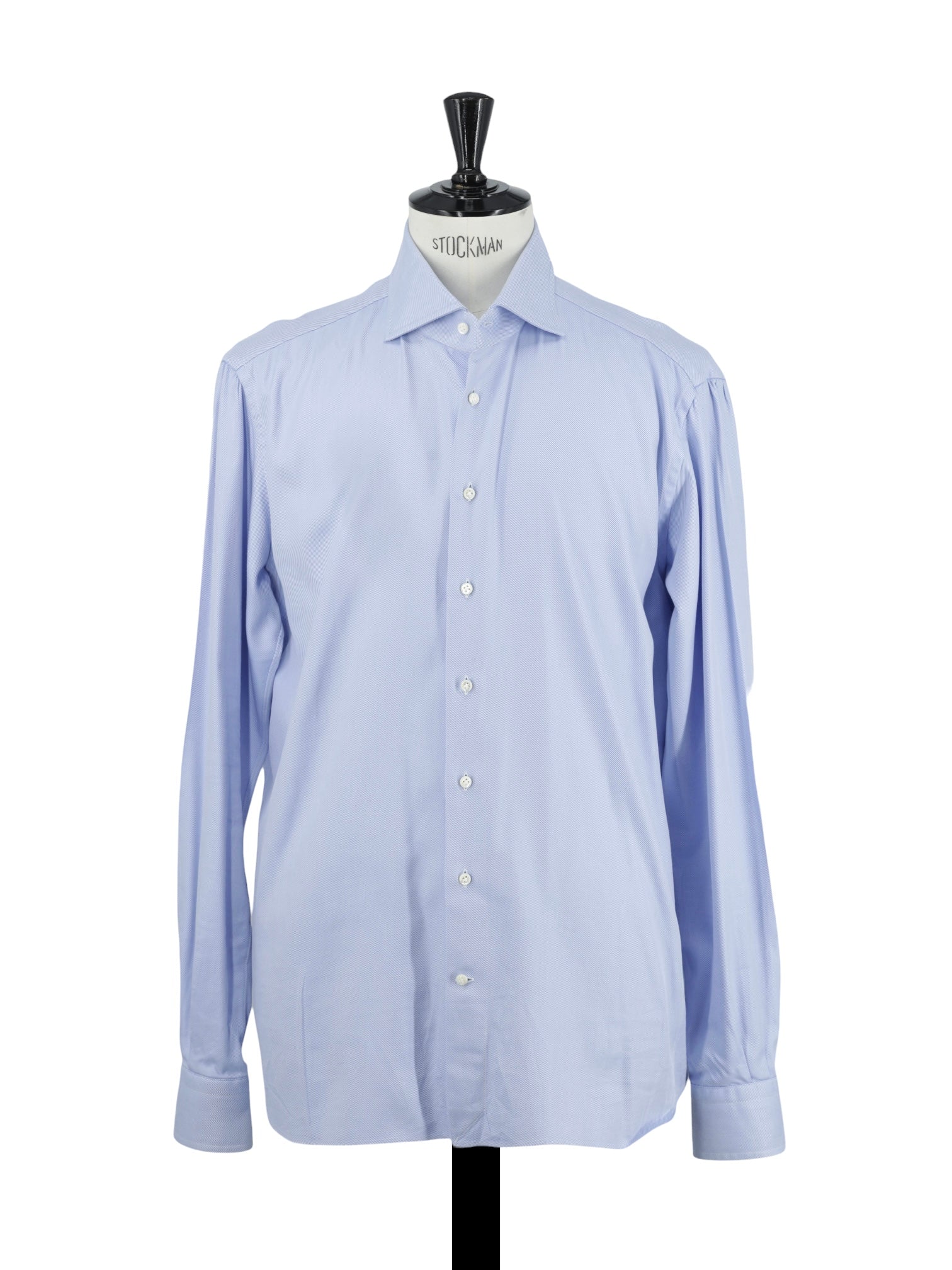 Emanuele Maffeis Light Blue Heavyweight-Cotton Twill Shirt