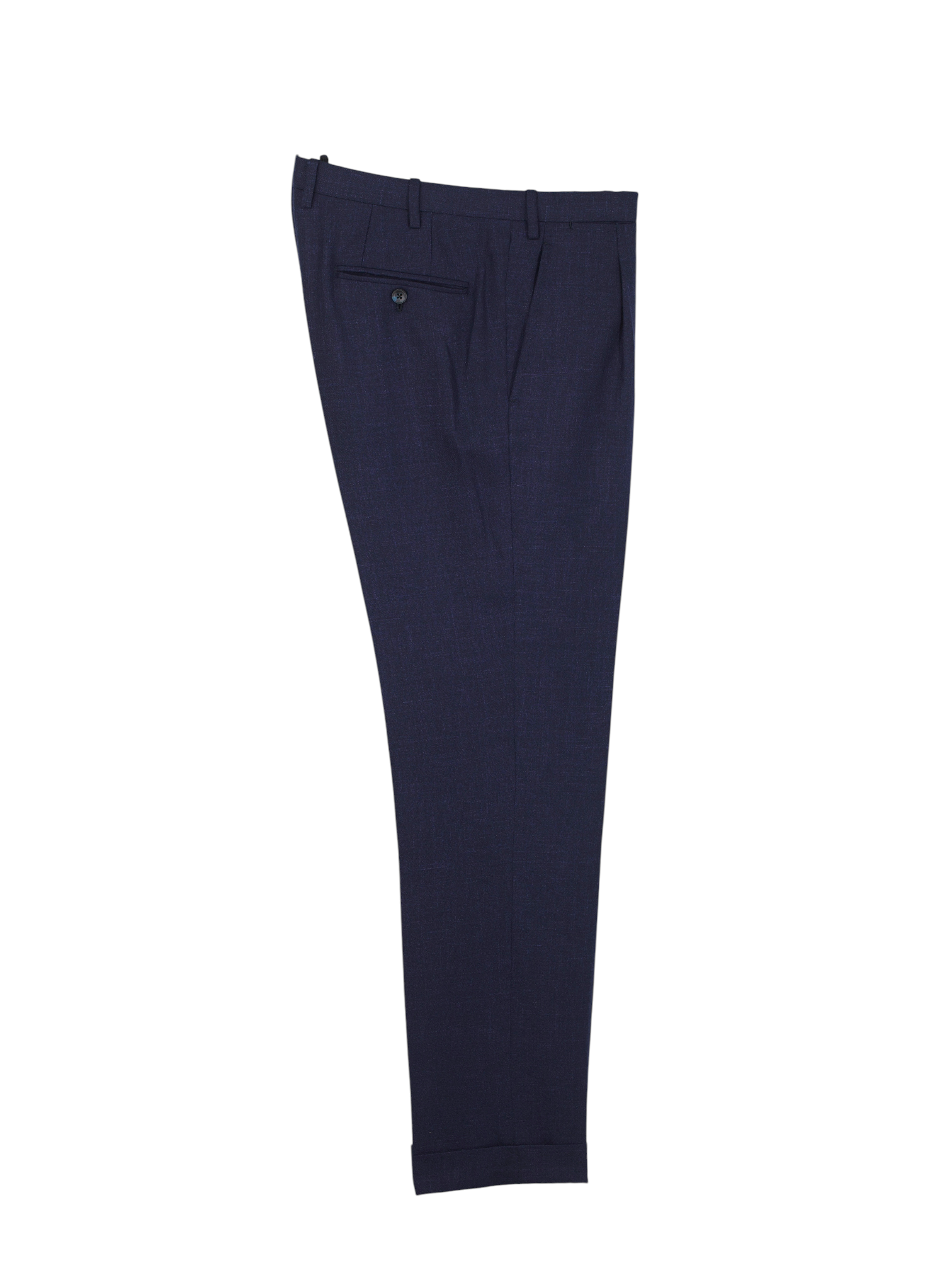 Kiton Dark Blue Cashmere, Linen & Silk Melange Suit