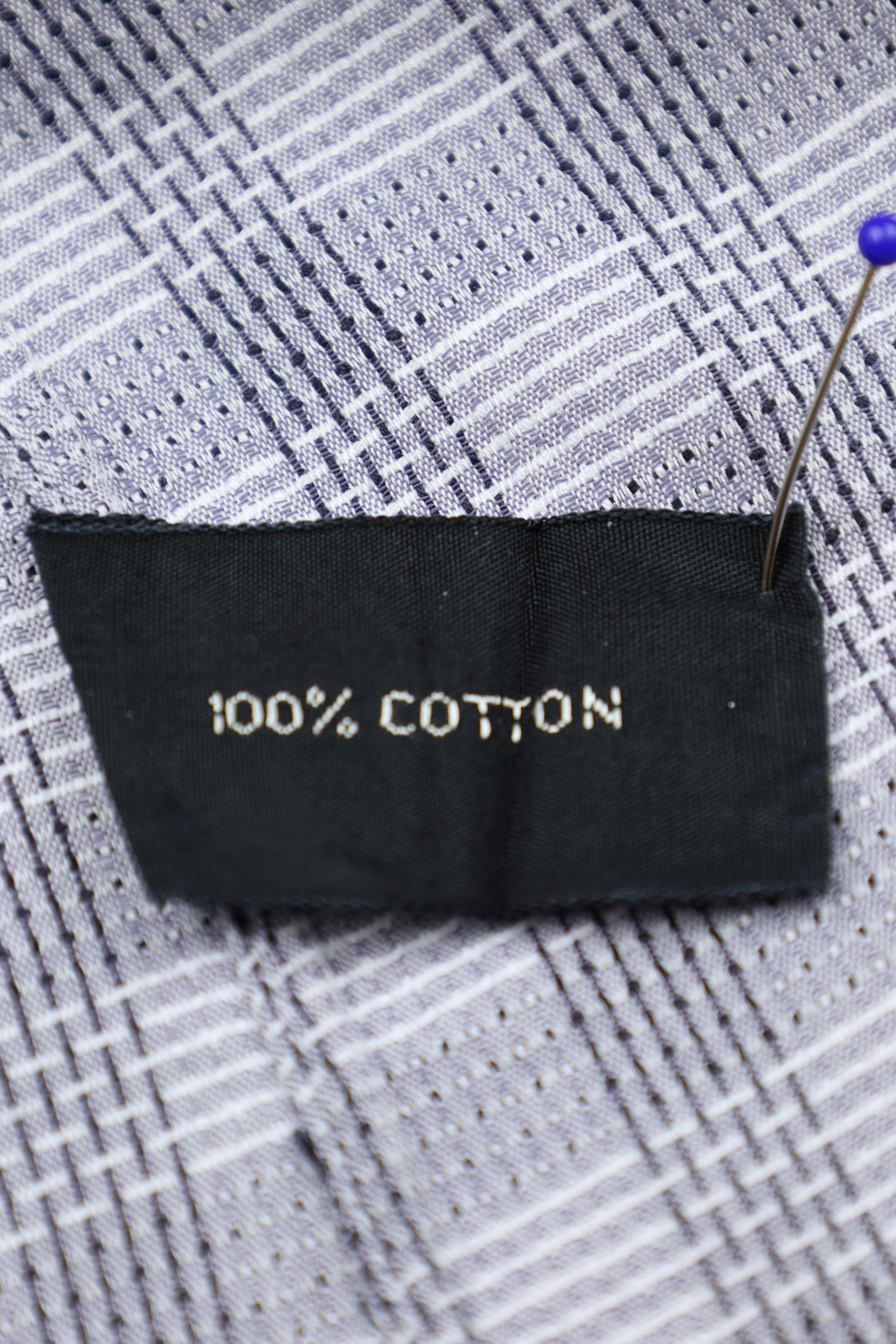Tom Ford Grey Plain-Weave Check Shirt