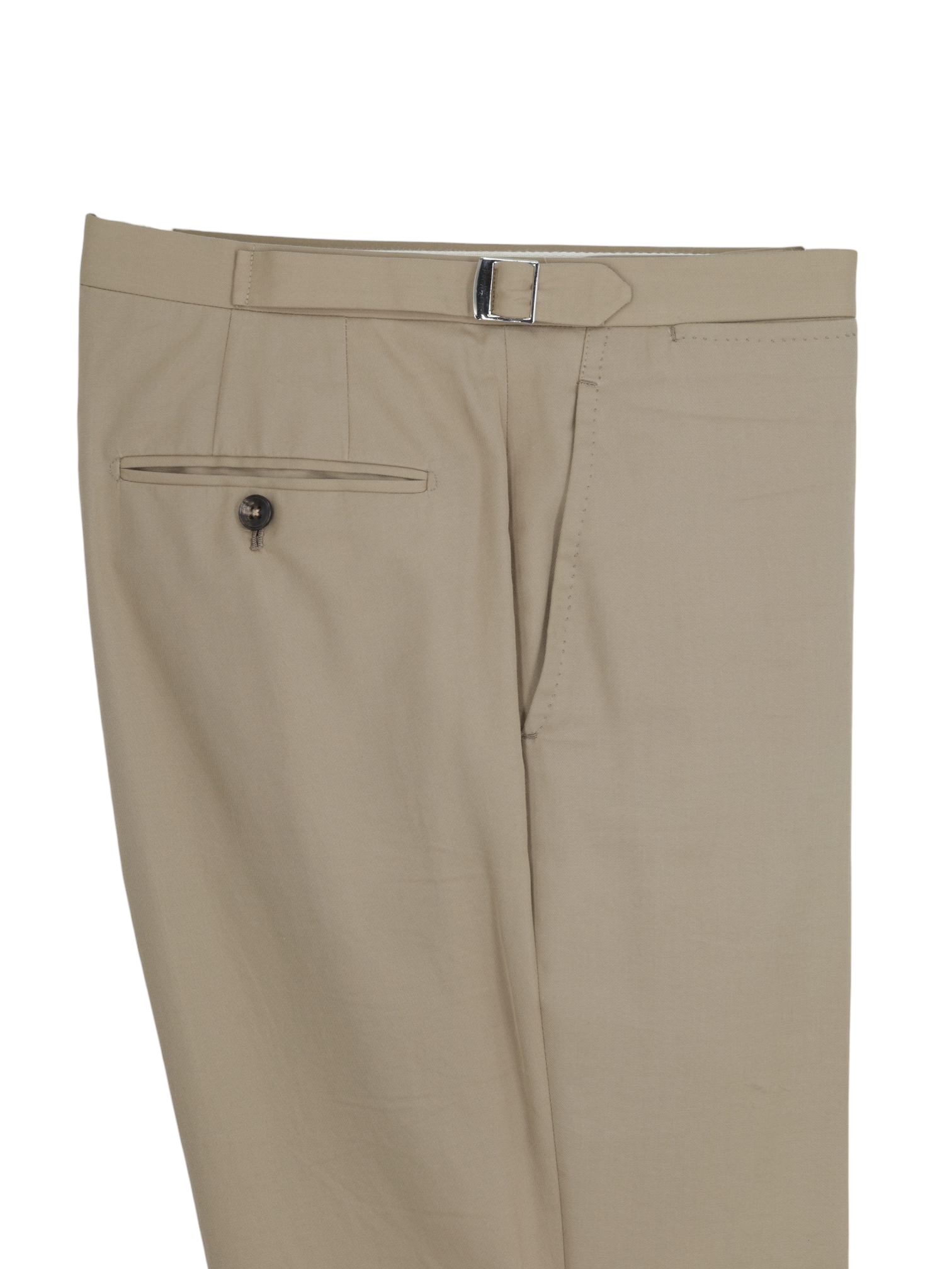 Kiton Khaki Pure Cotton-Twill Sartorial Summer Suit