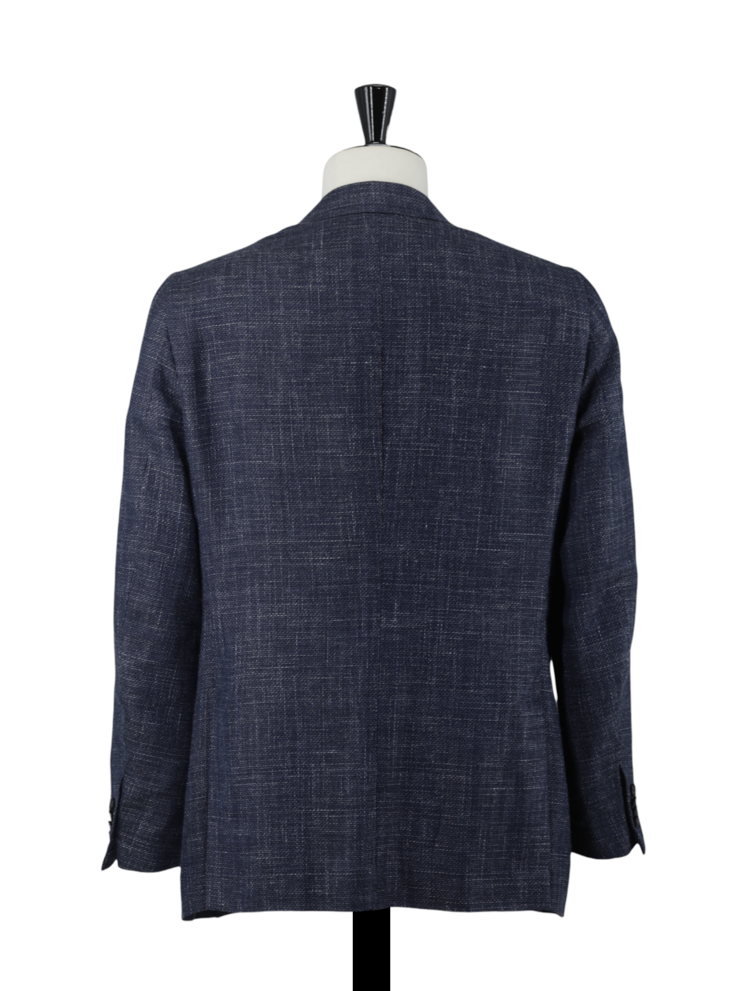Isaia Blue Wool, Silk & Linen "Amalfi" Summertime Jacket