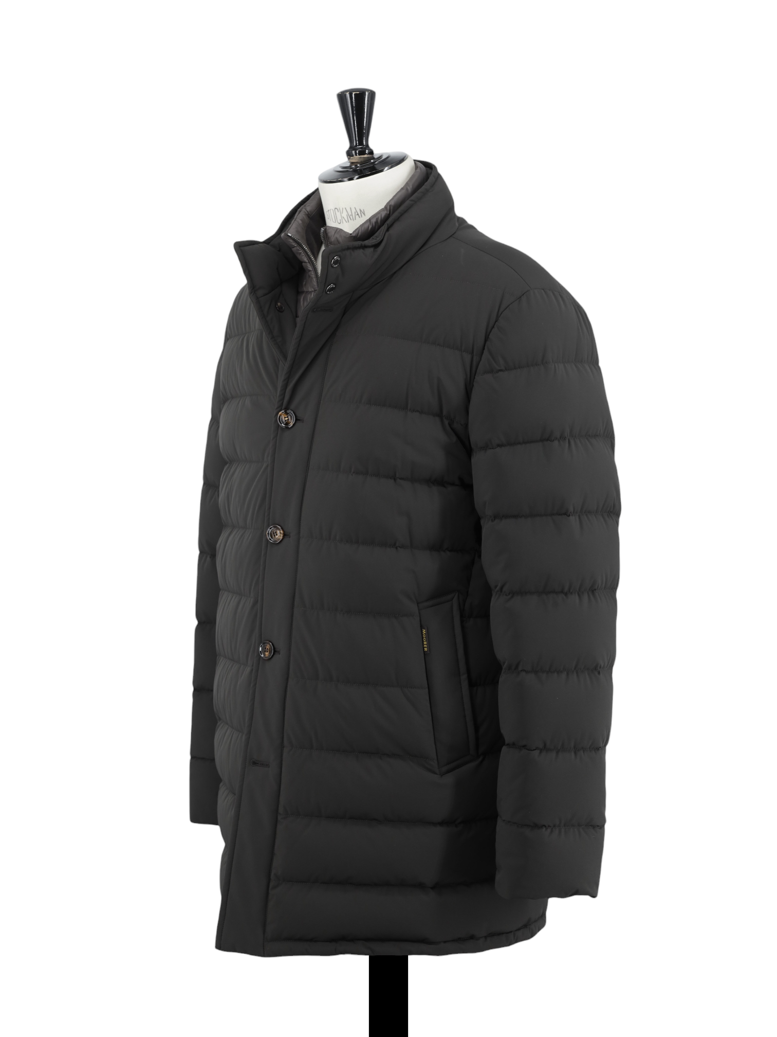 MooRER Dark Olive Goose-Down Padded Calegari-KN Coat