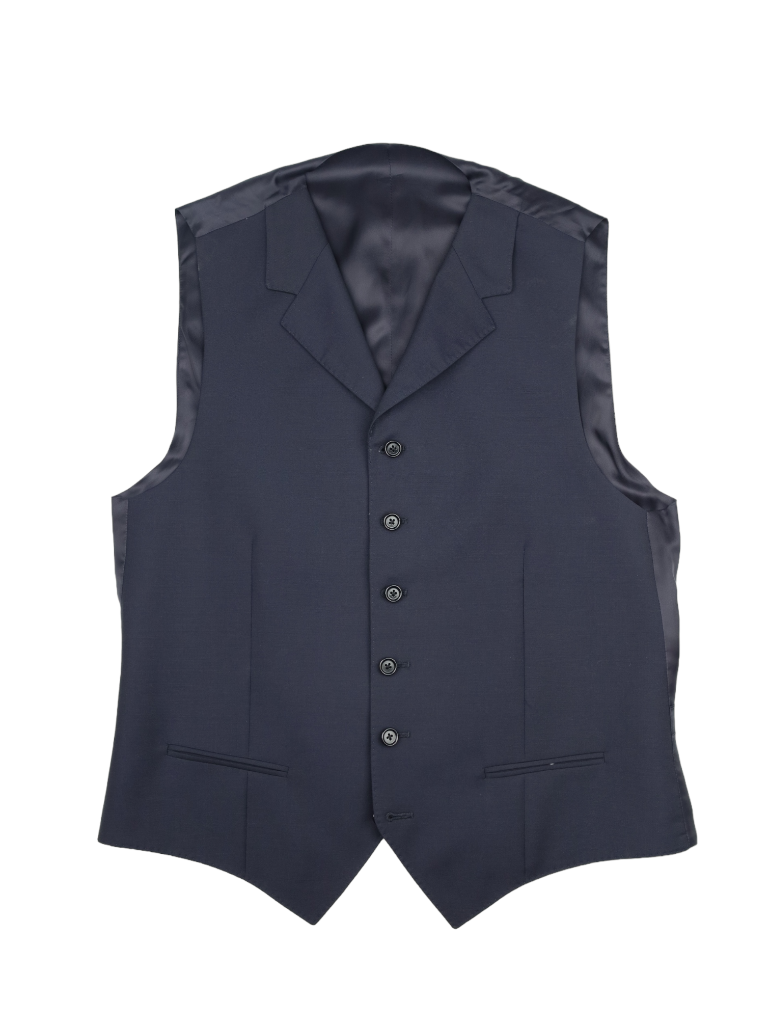 Caruso Navy 3-Piece Wool & Mohair Suit