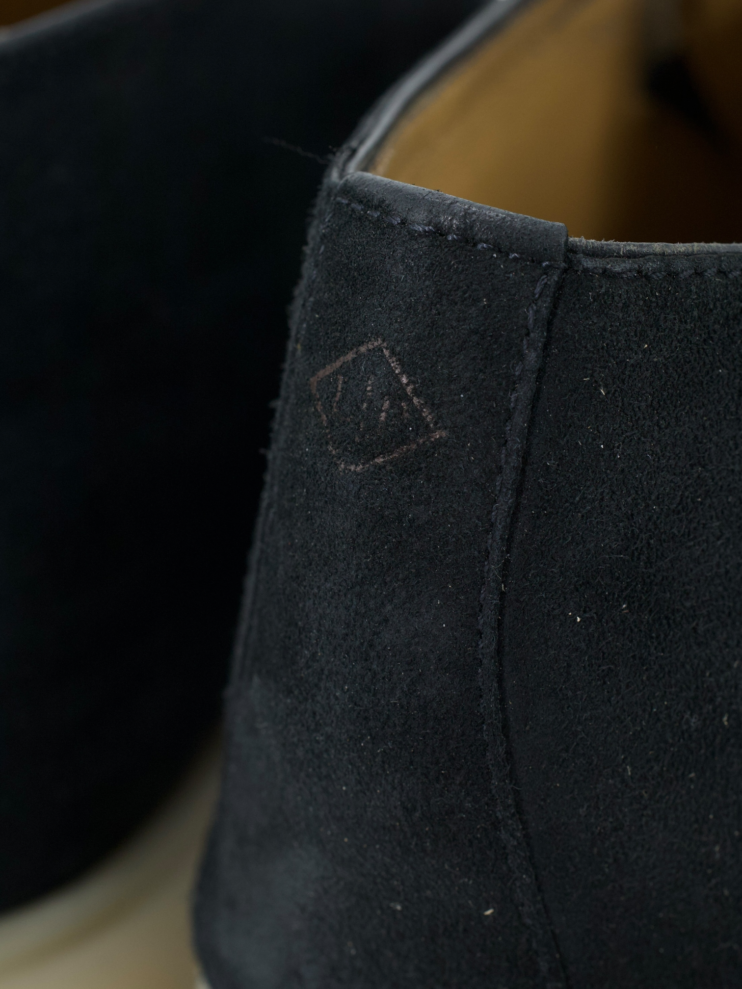 Loro Piana Navy Suede Open Walk Ankle Boots