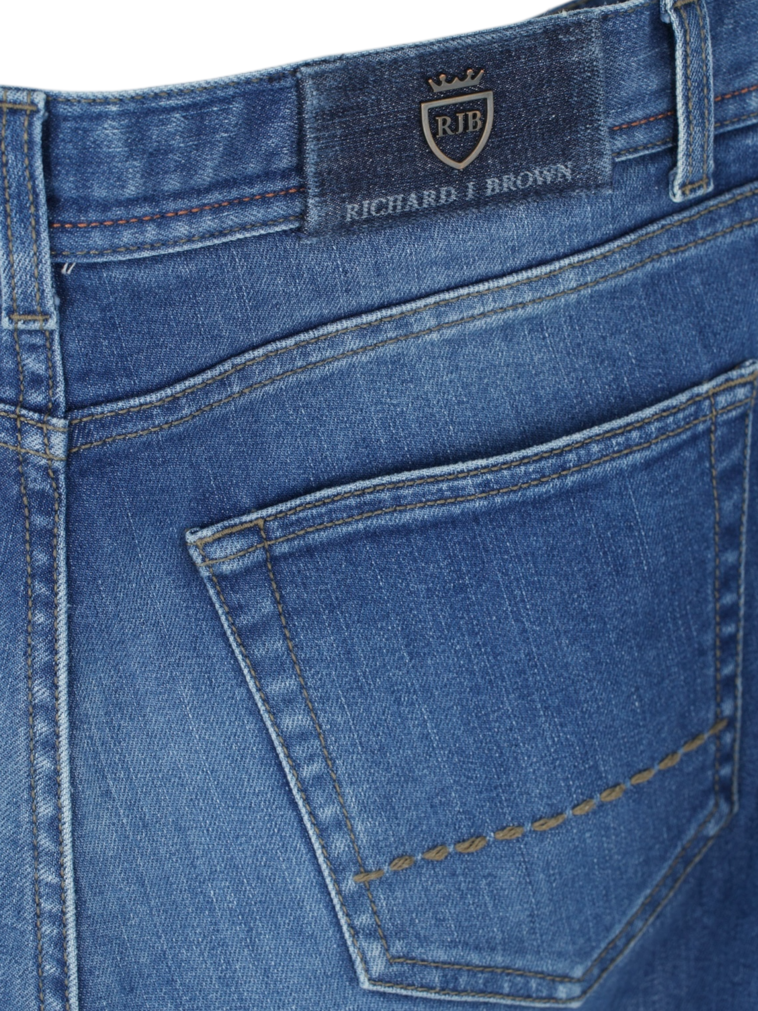 Richard J.Brown Blue Cotton-Stretch Milano Jeans