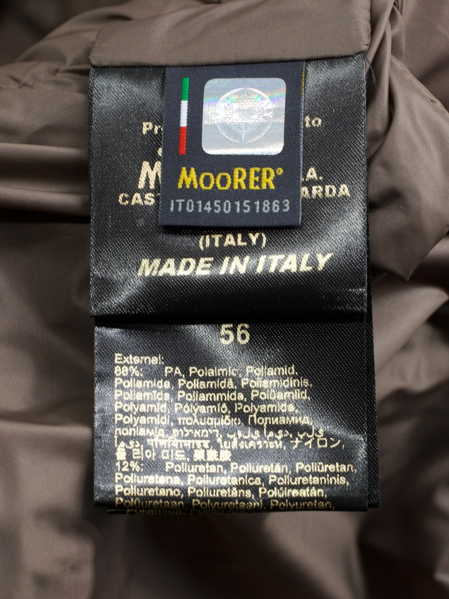 MooRER Dark Olive Goose-Down Padded Calegari-KN Coat