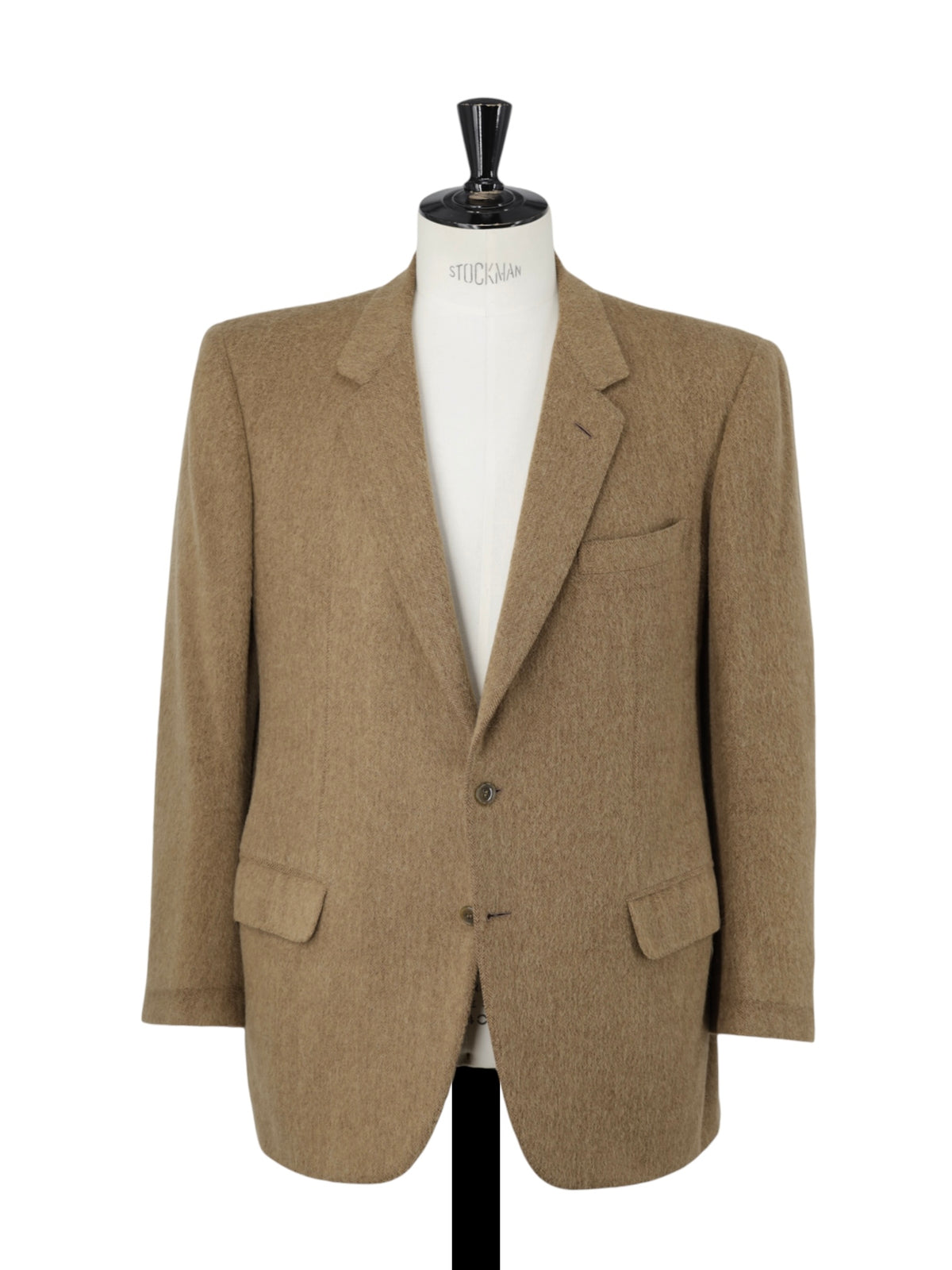 Brioni Caramel Brown Roman-Style Plushy Camel & Wool Jacket