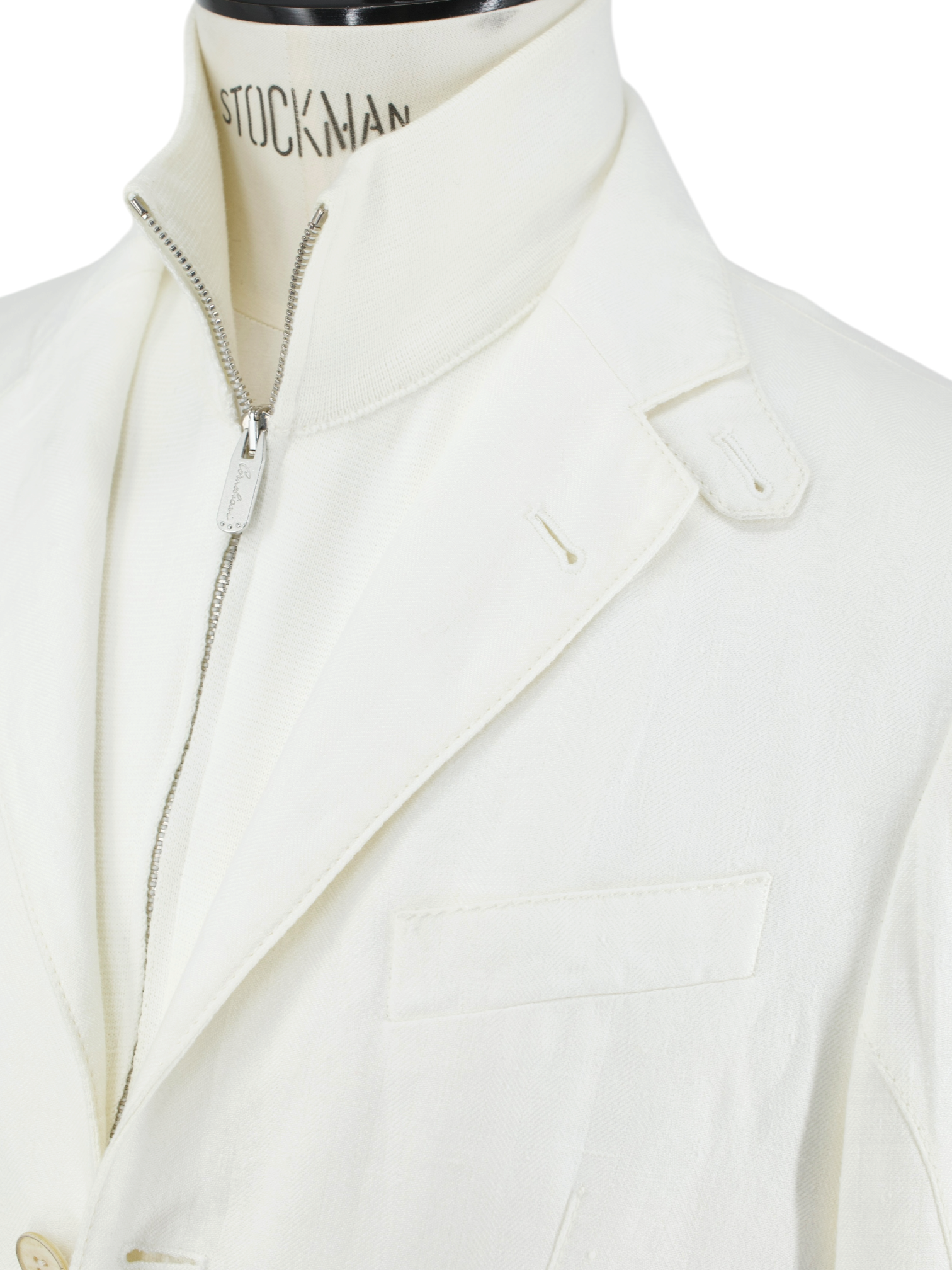 Corneliani ID White Pure-Linen Vespa Jacket