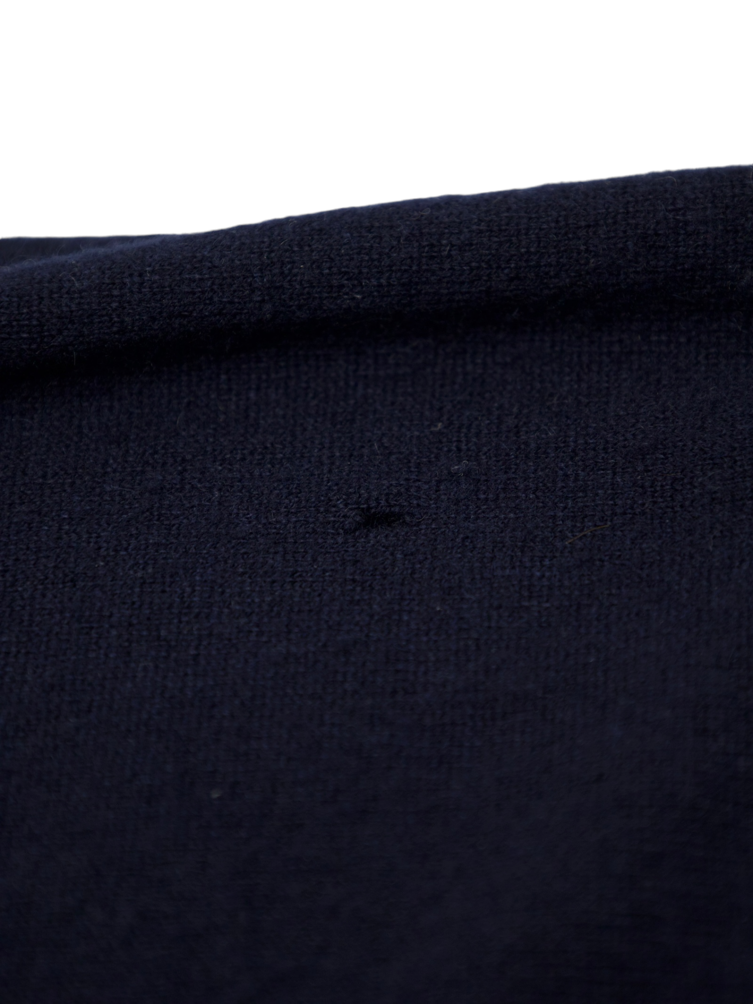 Ermenegildo Zegna Navy Premium Cashmere Zip-Up Fisherman's Sweater