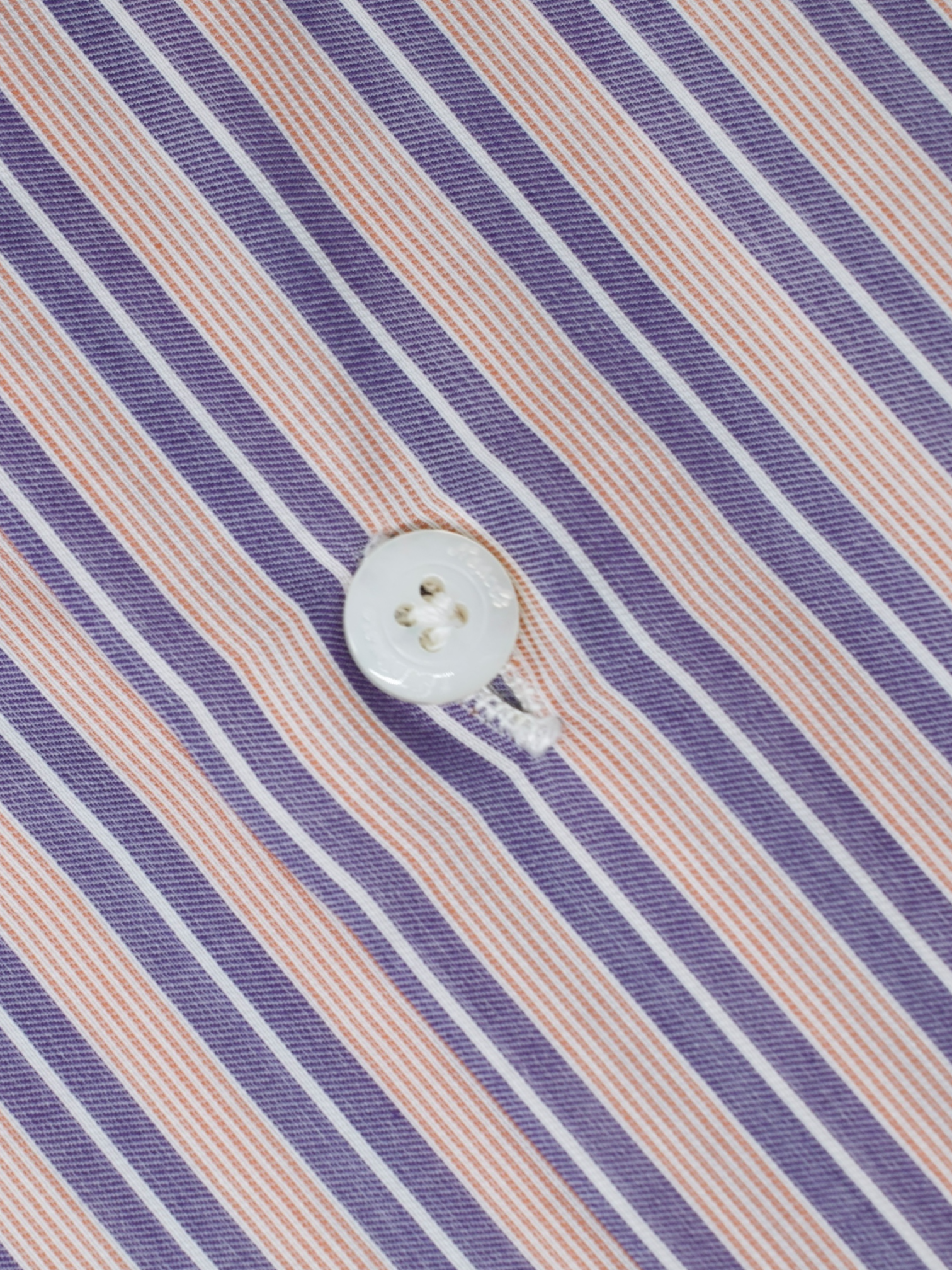 Finamore Pink & Lavender Cotton Multi-Pinstripe Shirt