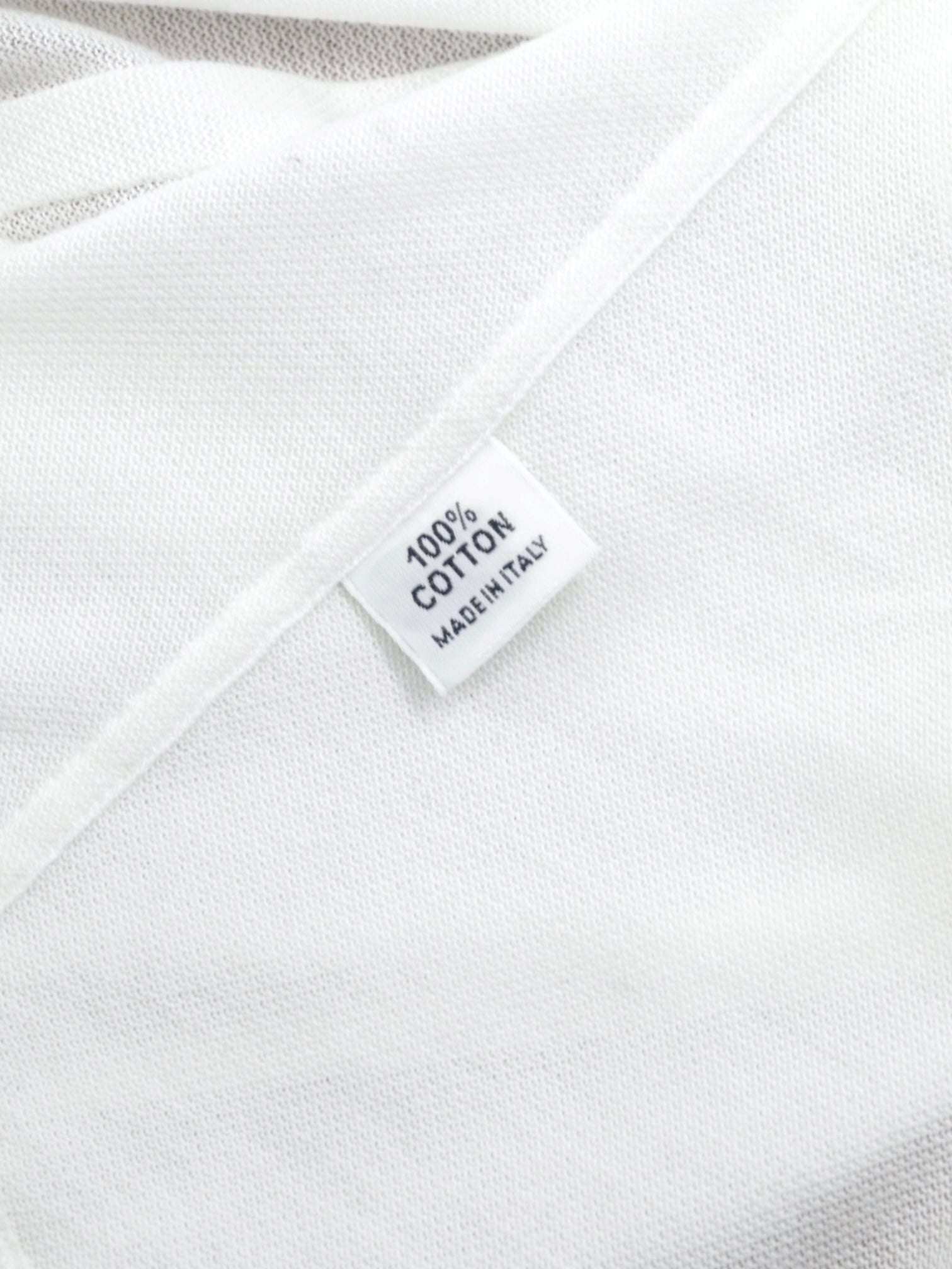 Fray White Knitted Piqué-Cotton Button-Down Shirt