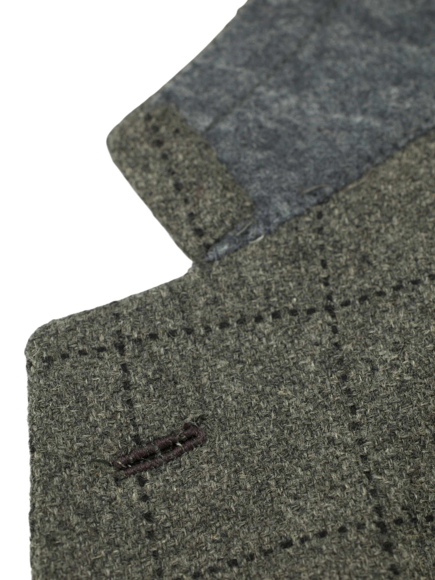 Brioni Vintage Sage Grey Pure Camel Windowpane Traiano Jacket