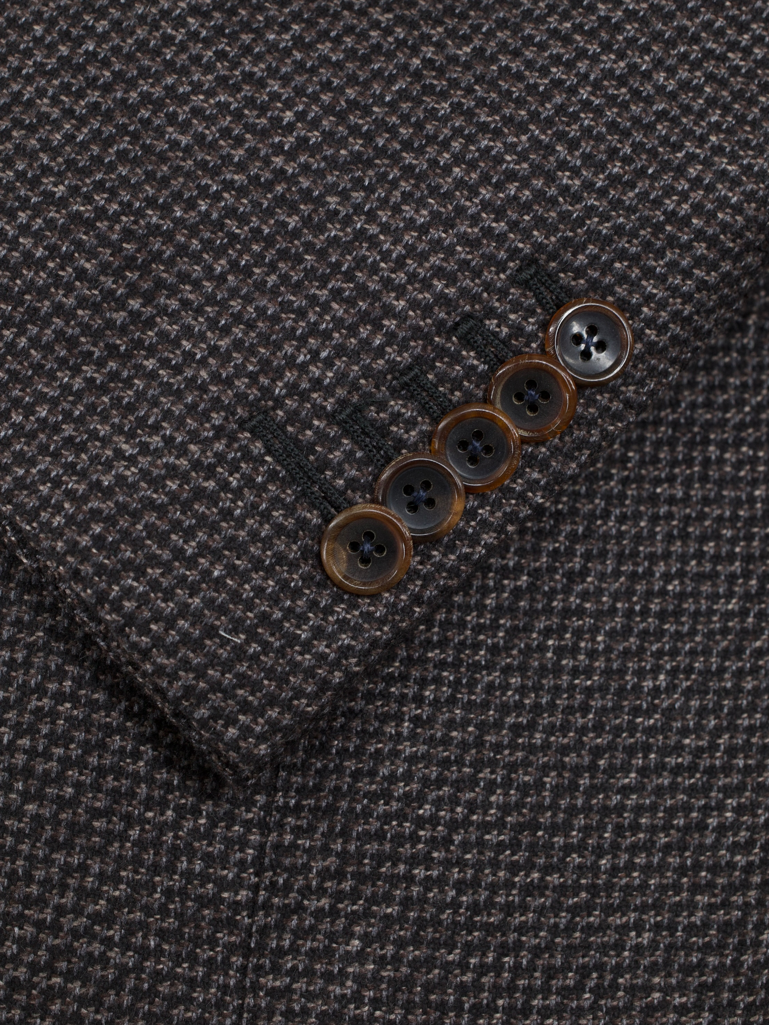 Tom Ford Warm Taupe Silk & Cashmere Micro-Pattern Windsor Jacket