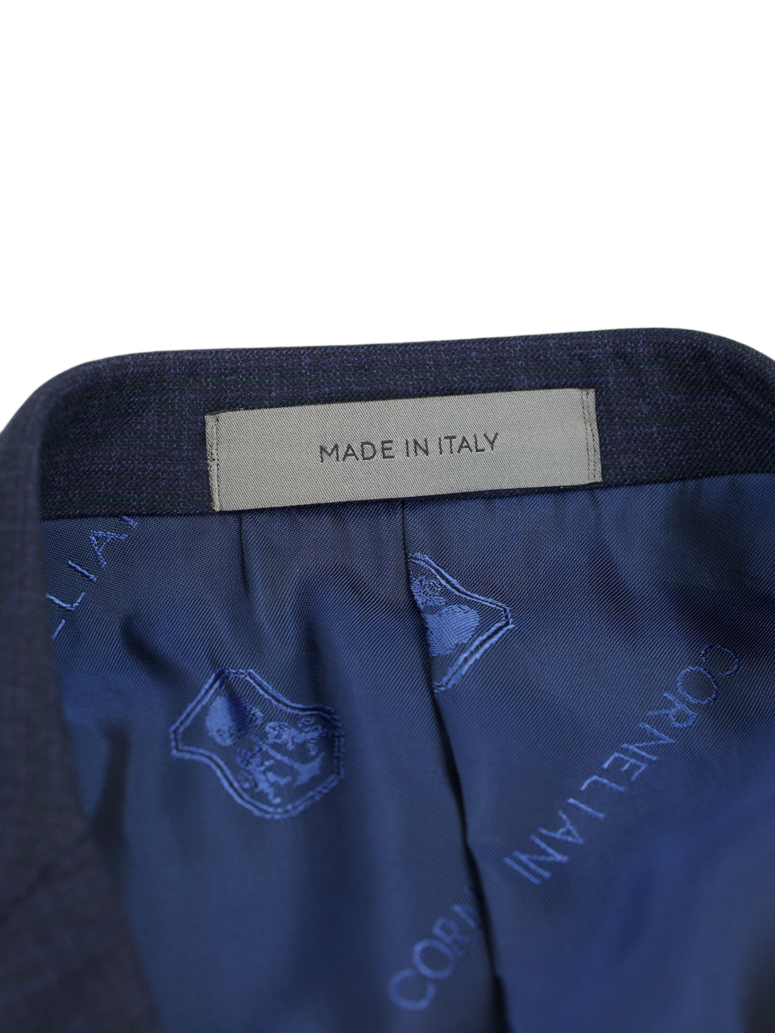 Corneliani Dark Blue Fine-Wool "Flawless" Micro-Check Suit