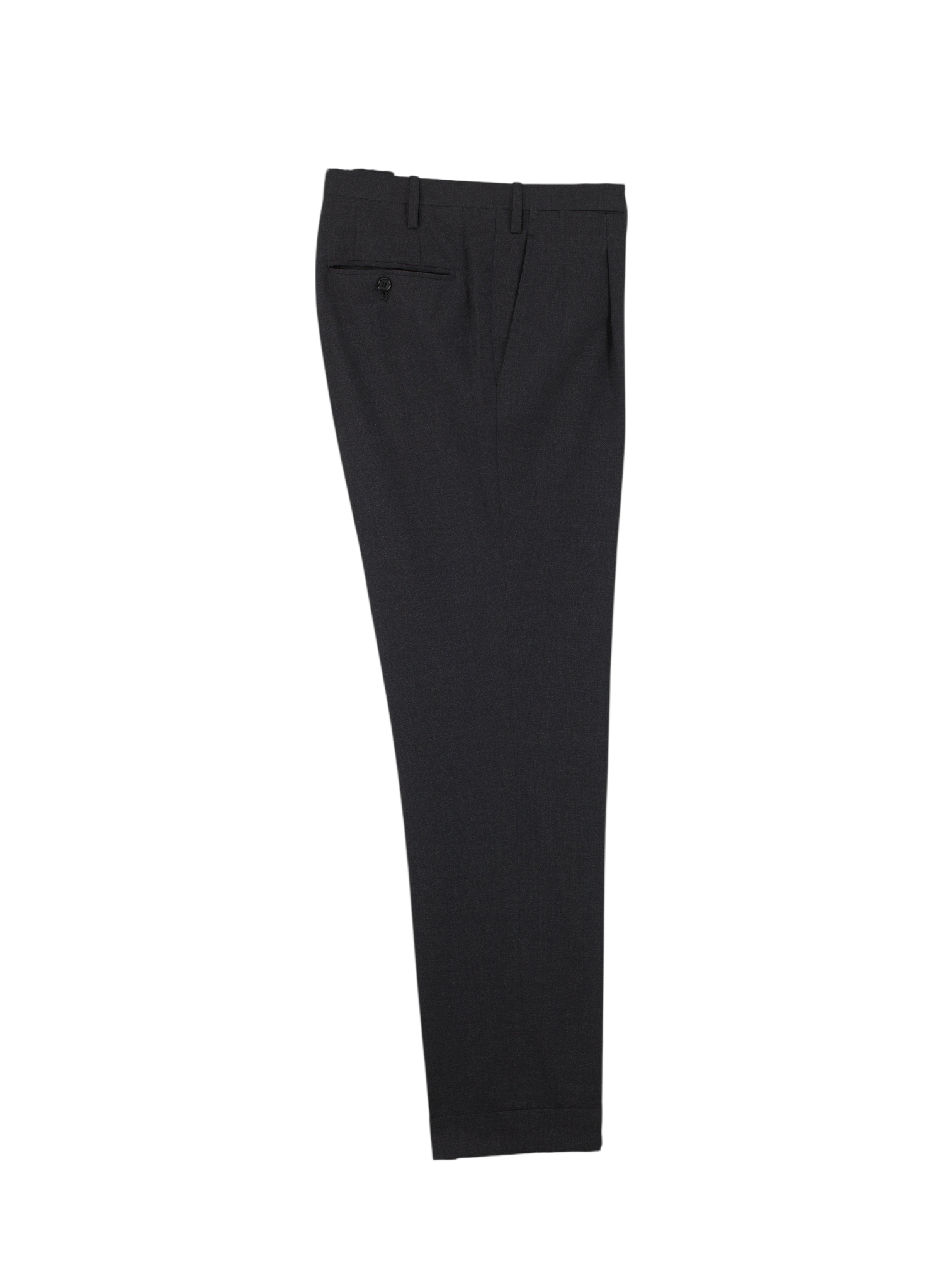 Kiton Anthracite Cool-Wool Neapolitan Double Breasted Suit