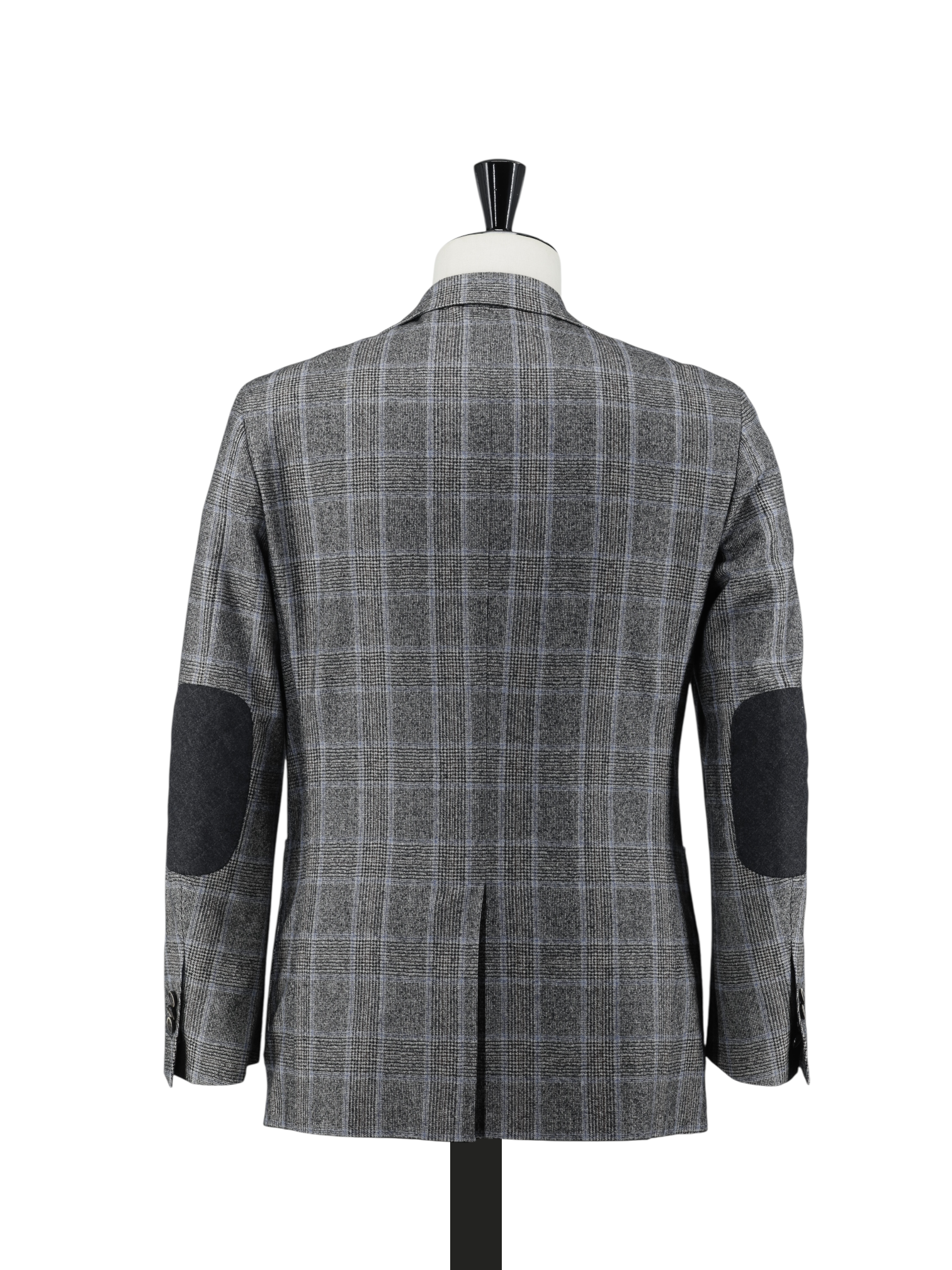 Canali Grey & Blue Worsted Wool-Flannel Prince of Wales "Kei" Jacket