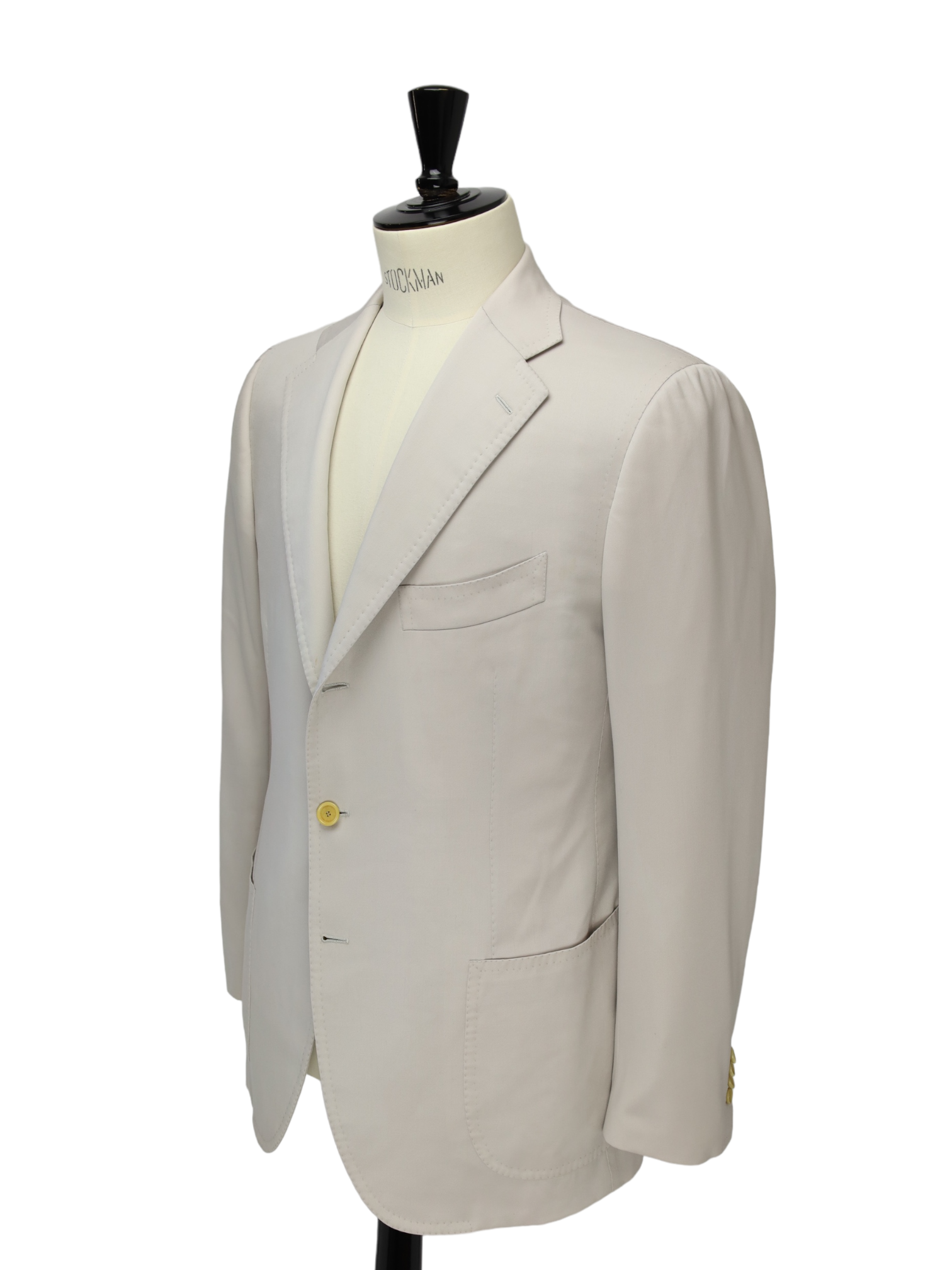 Cesare Attolini Ecru Escorial Wool Jacket