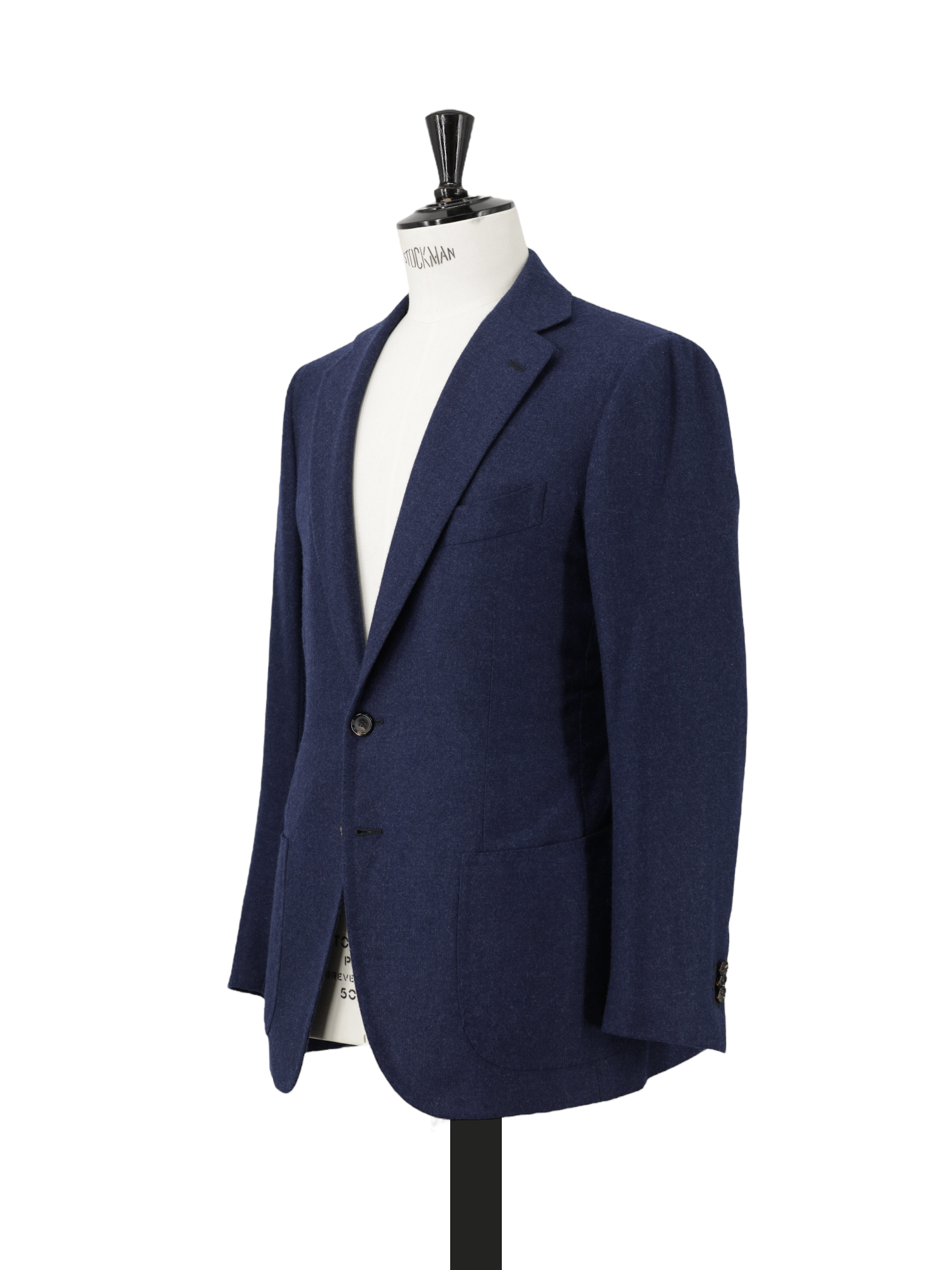 Cesare Attolini Dark Blue Pure Cashmere Pinpoint Jacket
