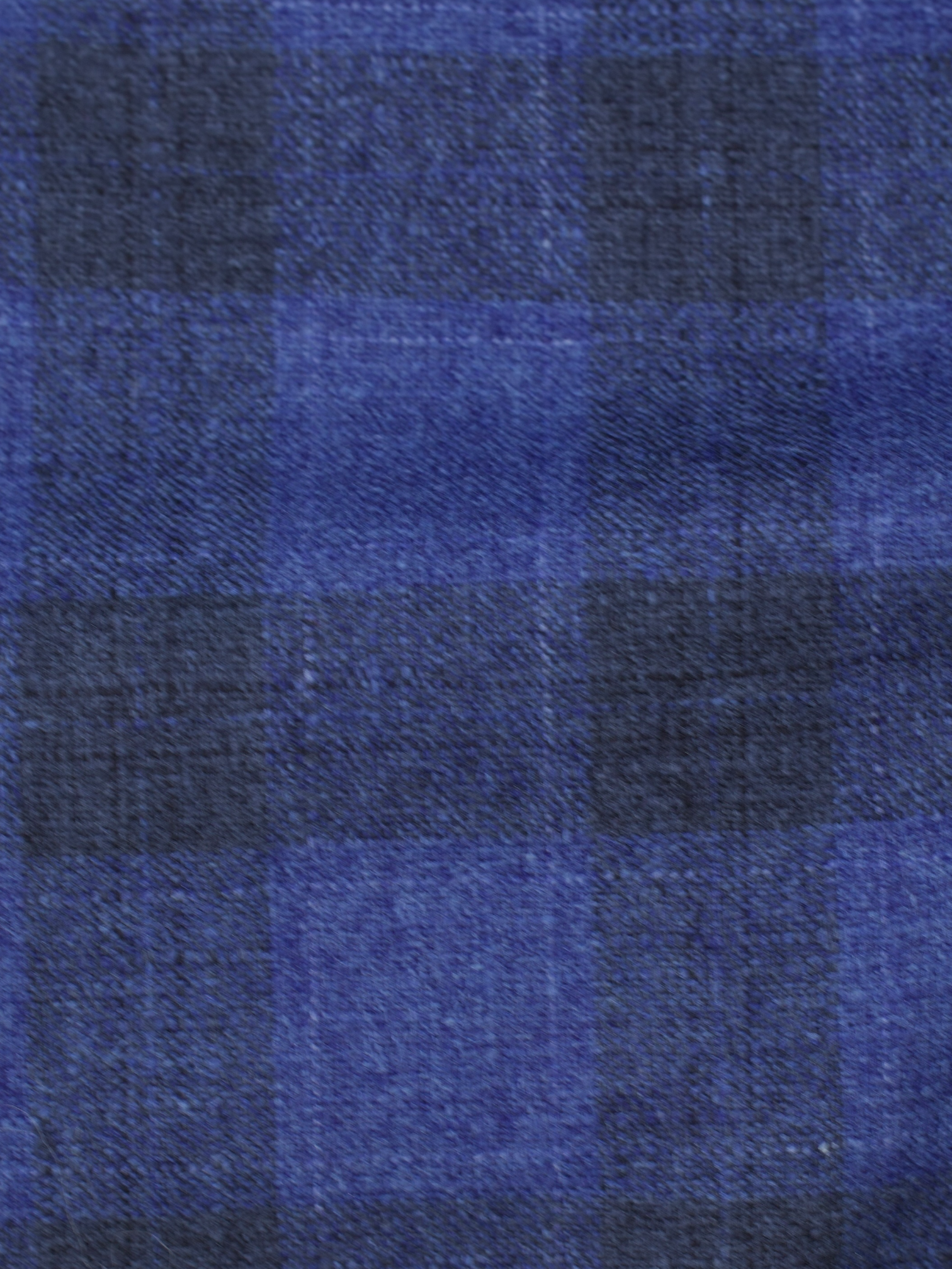 Cesare Attolini Azure Blue Silk & Cashmere Check Jacket