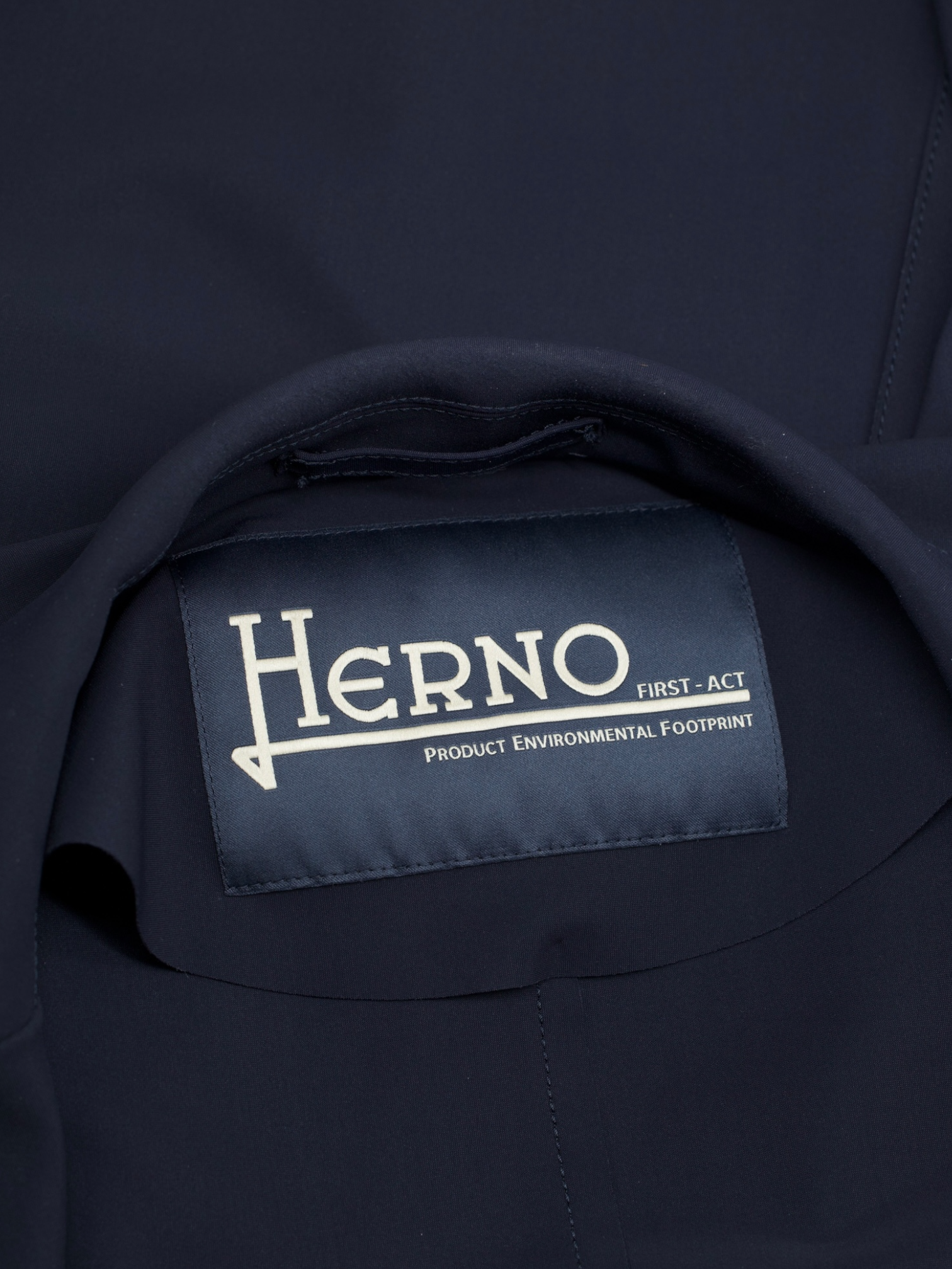 Herno Navy Stretch-Scuba Comfort Jacket