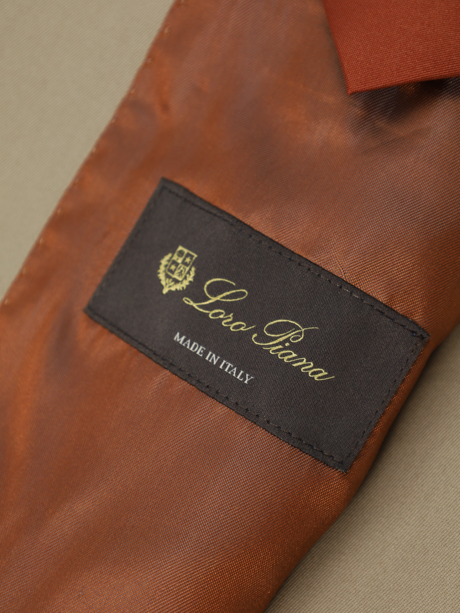 Loro Piana Beige Cotton Twill Sartorial Jacket