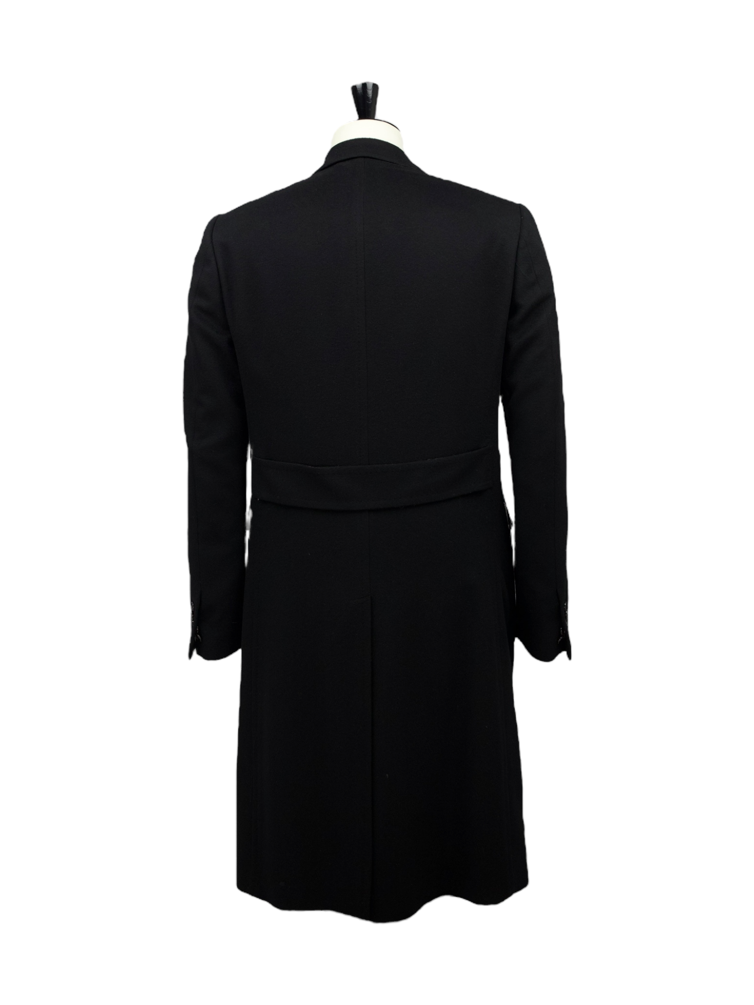 Corneliani Black Double Breasted Cashmere Overcoat